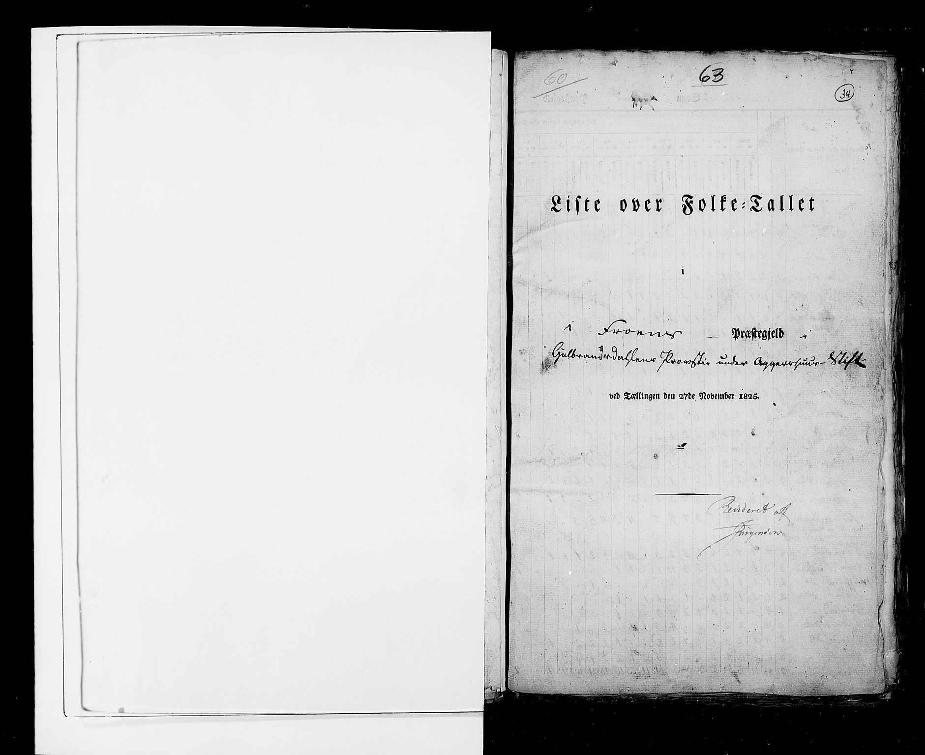 RA, Census 1825, vol. 6: Kristians amt, 1825, p. 34