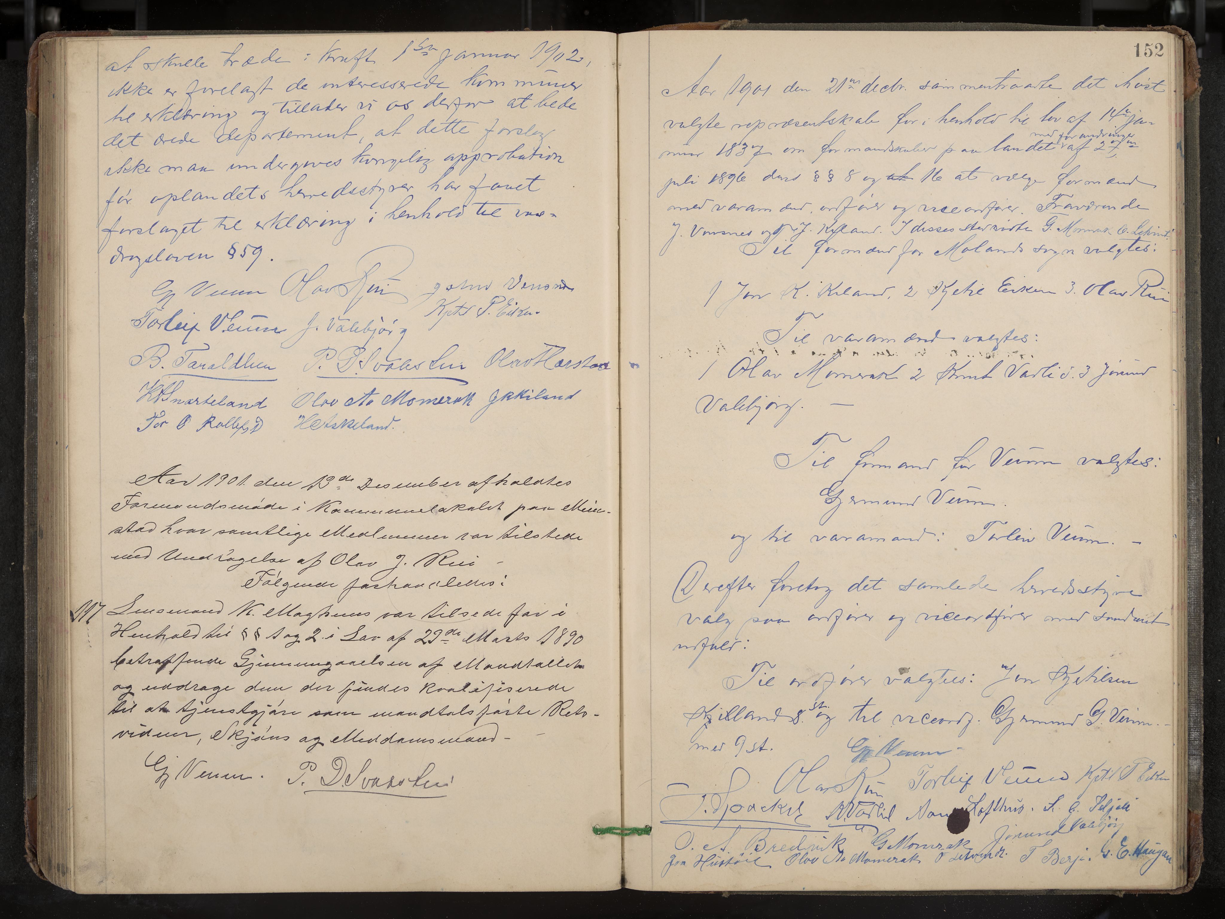 Fyresdal formannskap og sentraladministrasjon, IKAK/0831021-1/Aa/L0003: Møtebok, 1894-1903, p. 152