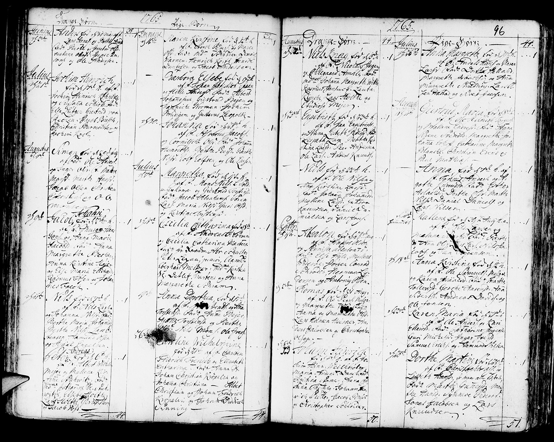 Korskirken sokneprestembete, AV/SAB-A-76101/H/Haa/L0005: Parish register (official) no. A 5, 1751-1789, p. 96