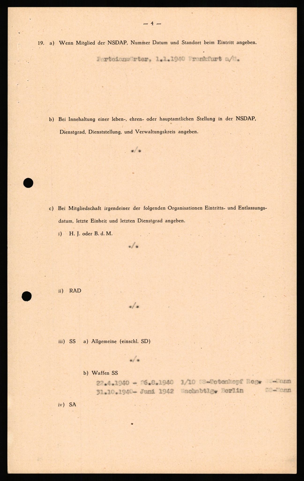 Forsvaret, Forsvarets overkommando II, AV/RA-RAFA-3915/D/Db/L0026: CI Questionaires. Tyske okkupasjonsstyrker i Norge. Tyskere., 1945-1946, p. 499