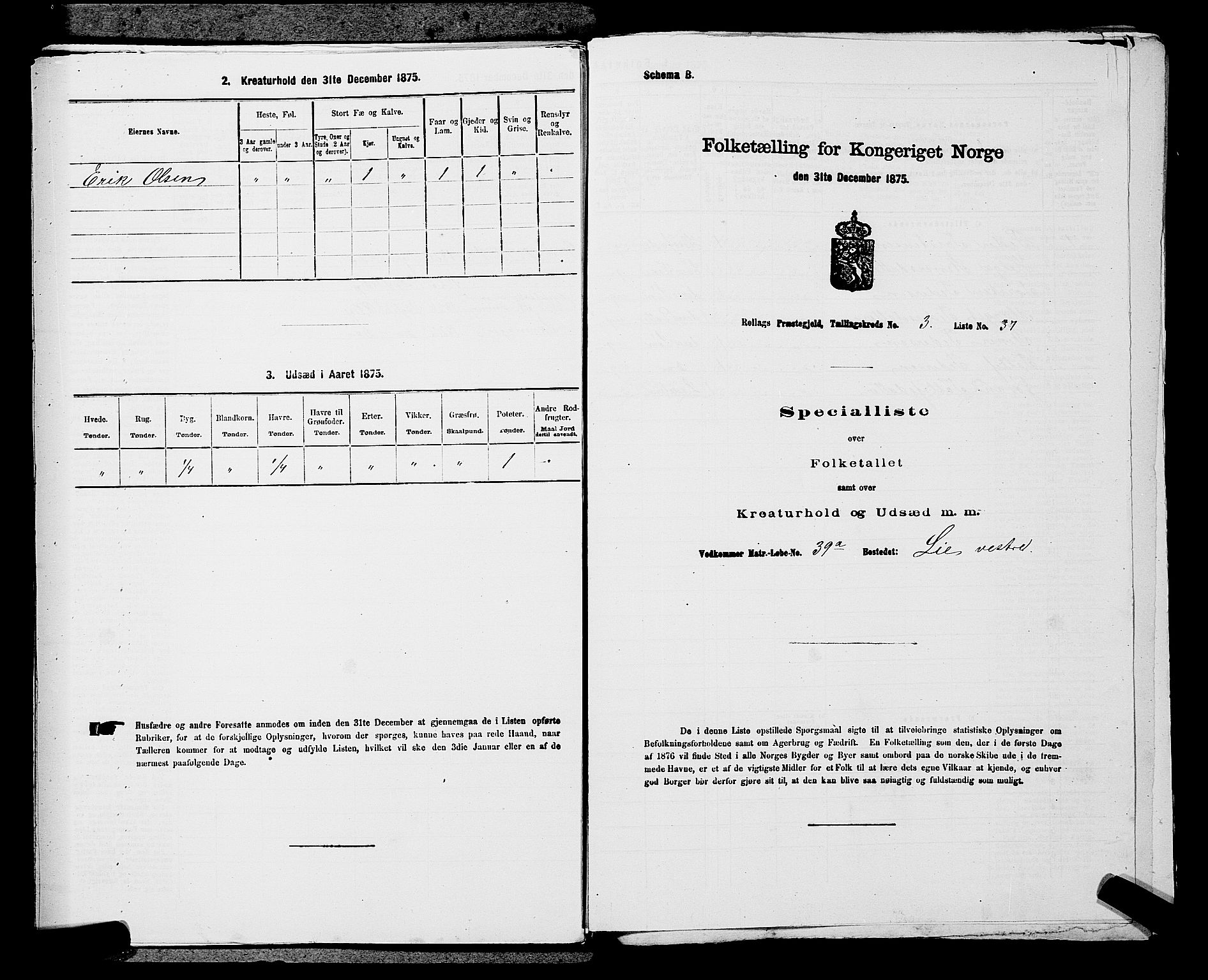 SAKO, 1875 census for 0632P Rollag, 1875, p. 244