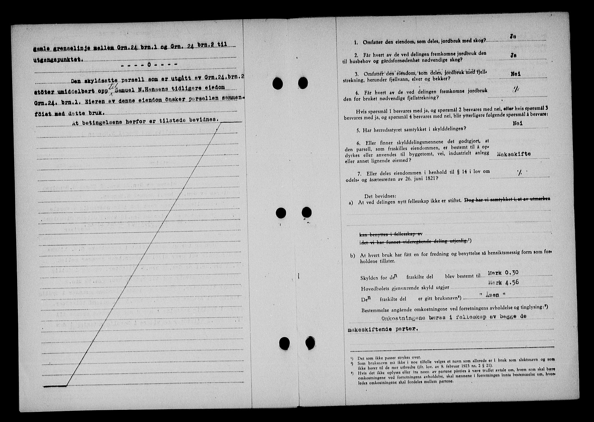 Vestre Nedenes/Sand sorenskriveri, SAK/1221-0010/G/Gb/Gba/L0053: Mortgage book no. A 6, 1944-1945, Diary no: : 181/1944