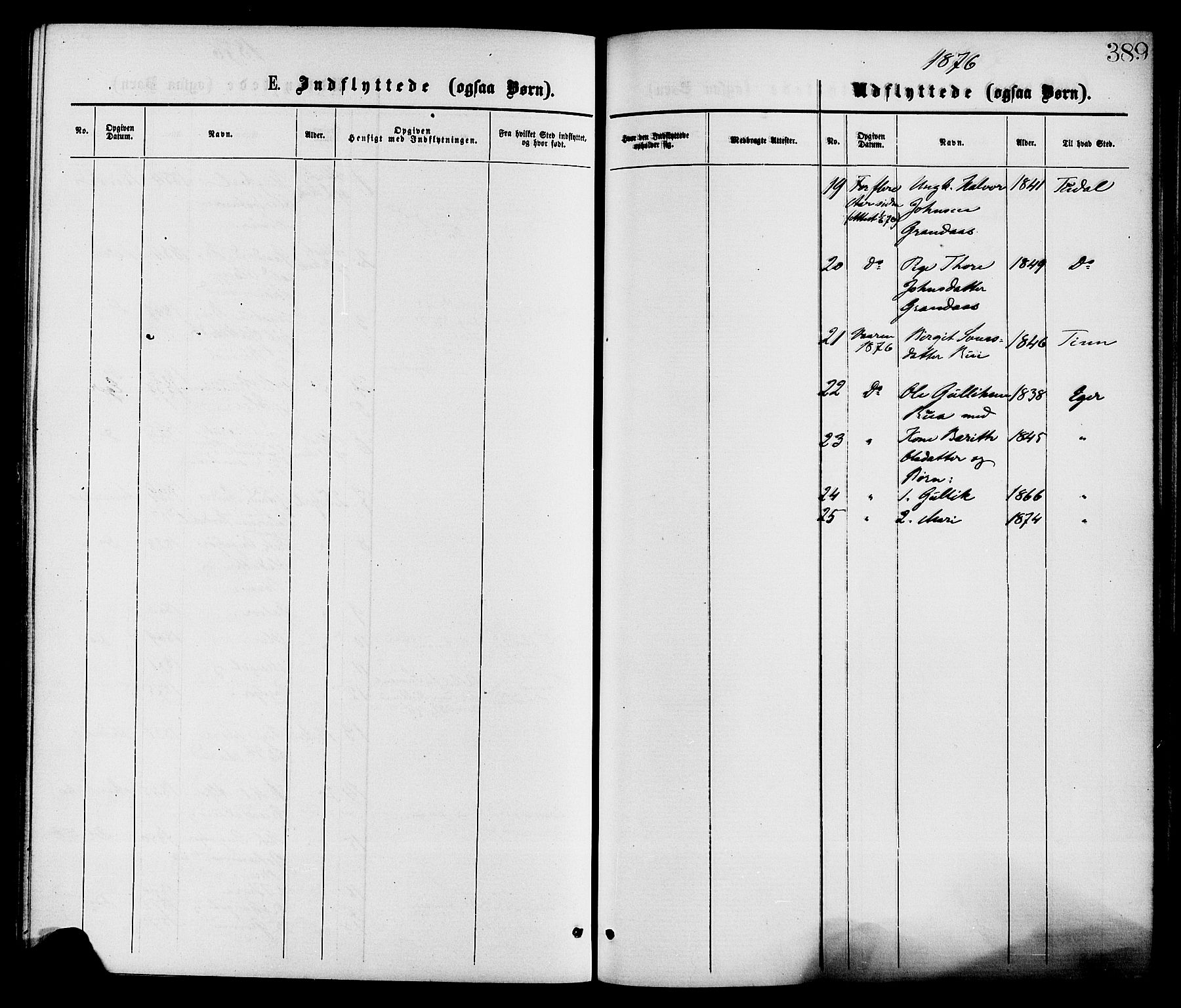 Gransherad kirkebøker, SAKO/A-267/F/Fa/L0004: Parish register (official) no. I 4, 1871-1886, p. 389