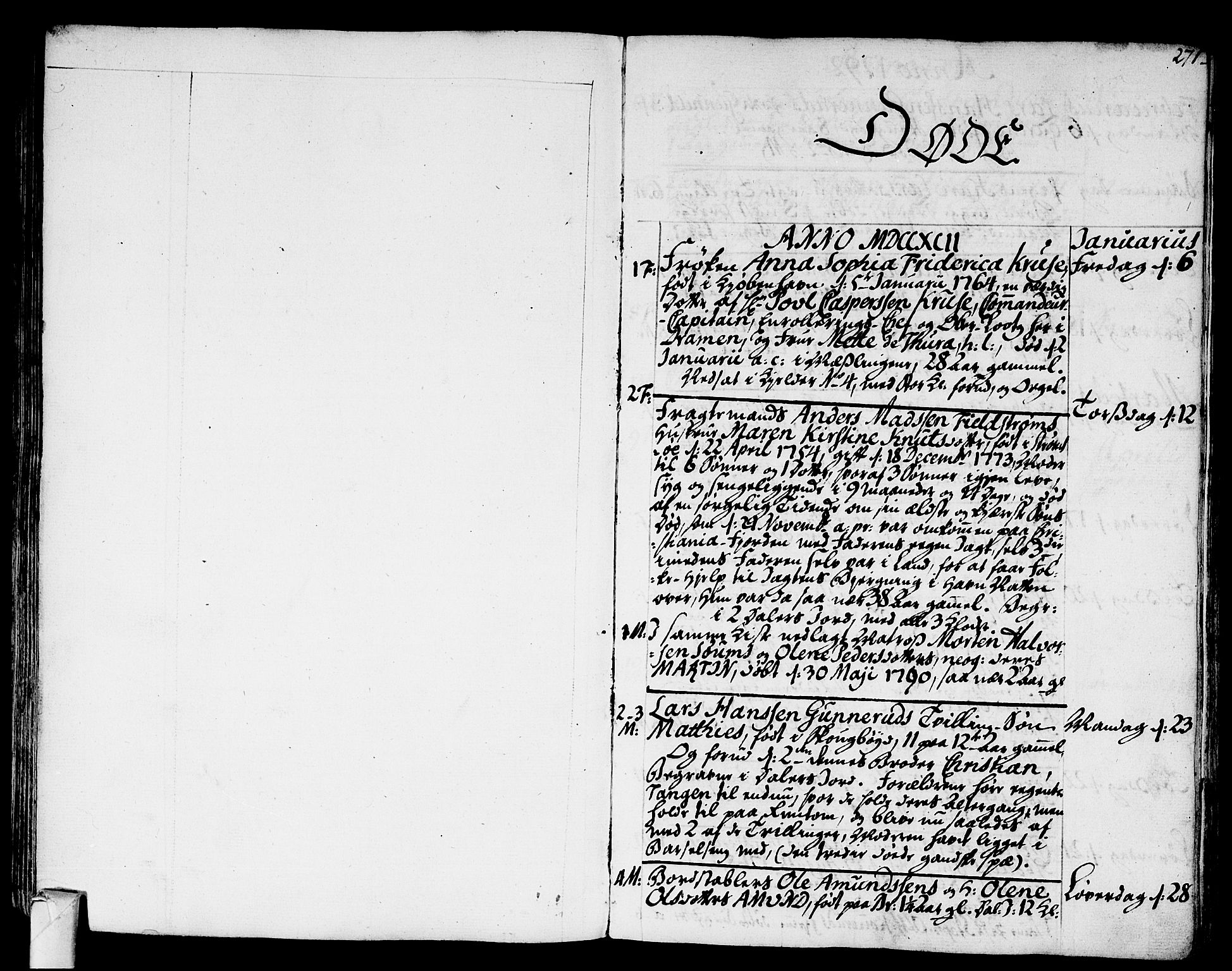 Strømsø kirkebøker, SAKO/A-246/F/Fa/L0010: Parish register (official) no. I 10, 1792-1822, p. 271