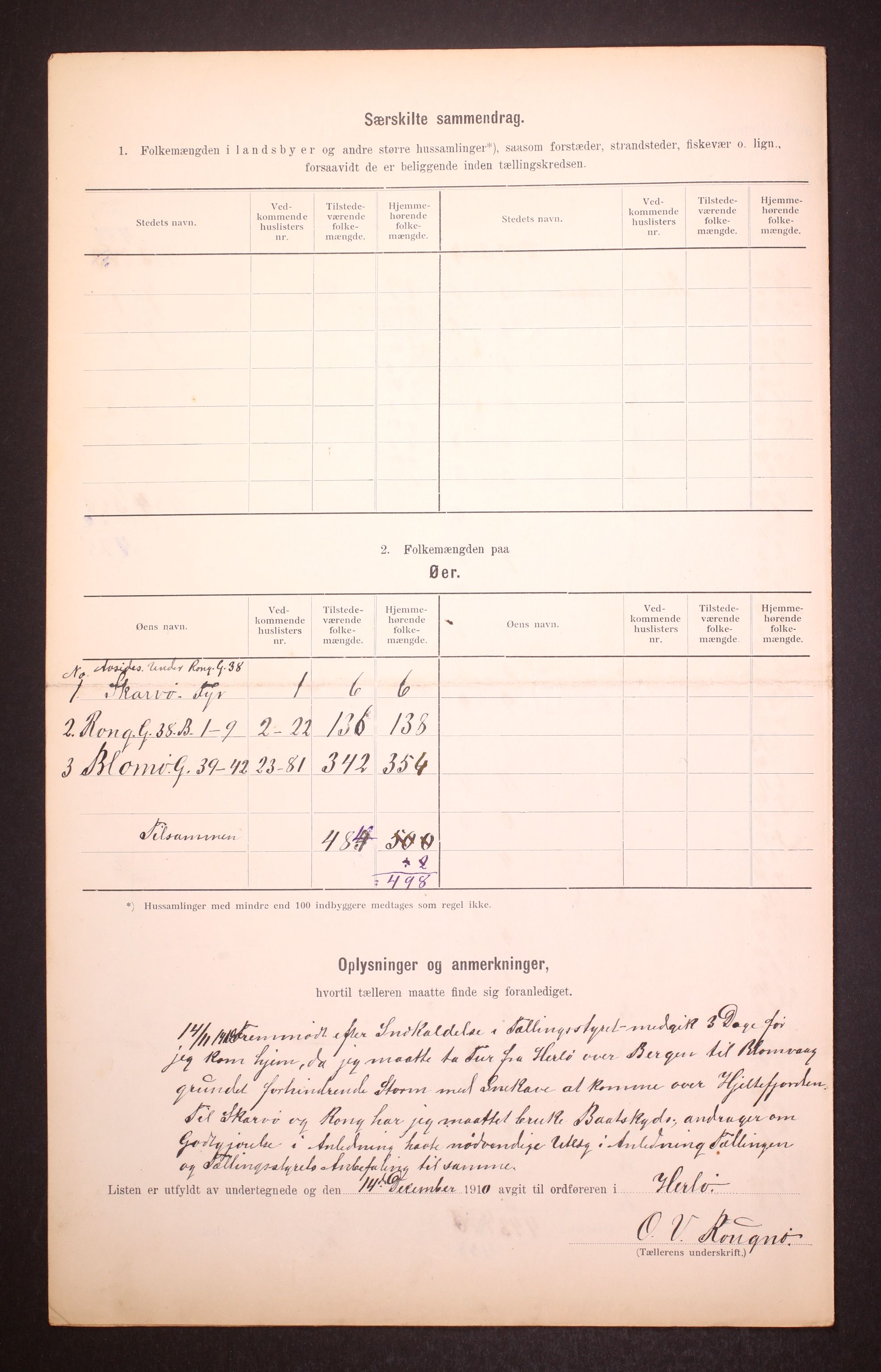 RA, 1910 census for Herdla, 1910, p. 27