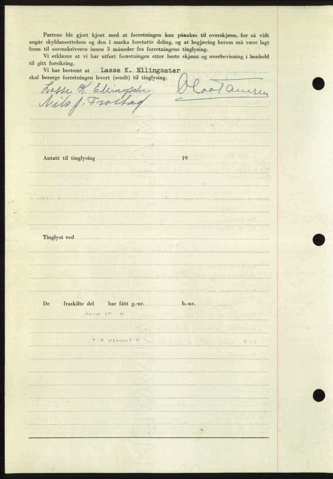 Romsdal sorenskriveri, AV/SAT-A-4149/1/2/2C: Mortgage book no. A23, 1947-1947, Diary no: : 1672/1947