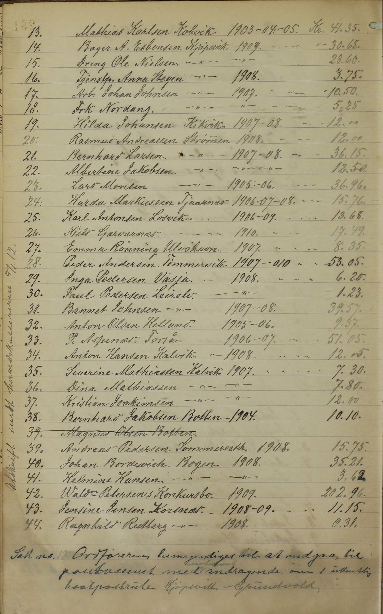 Tysfjord kommune. Formannskapet, AIN/K-18500.150/100/L0002: Forhandlingsprotokoll for Tysfjordens formandskap, 1895-1912