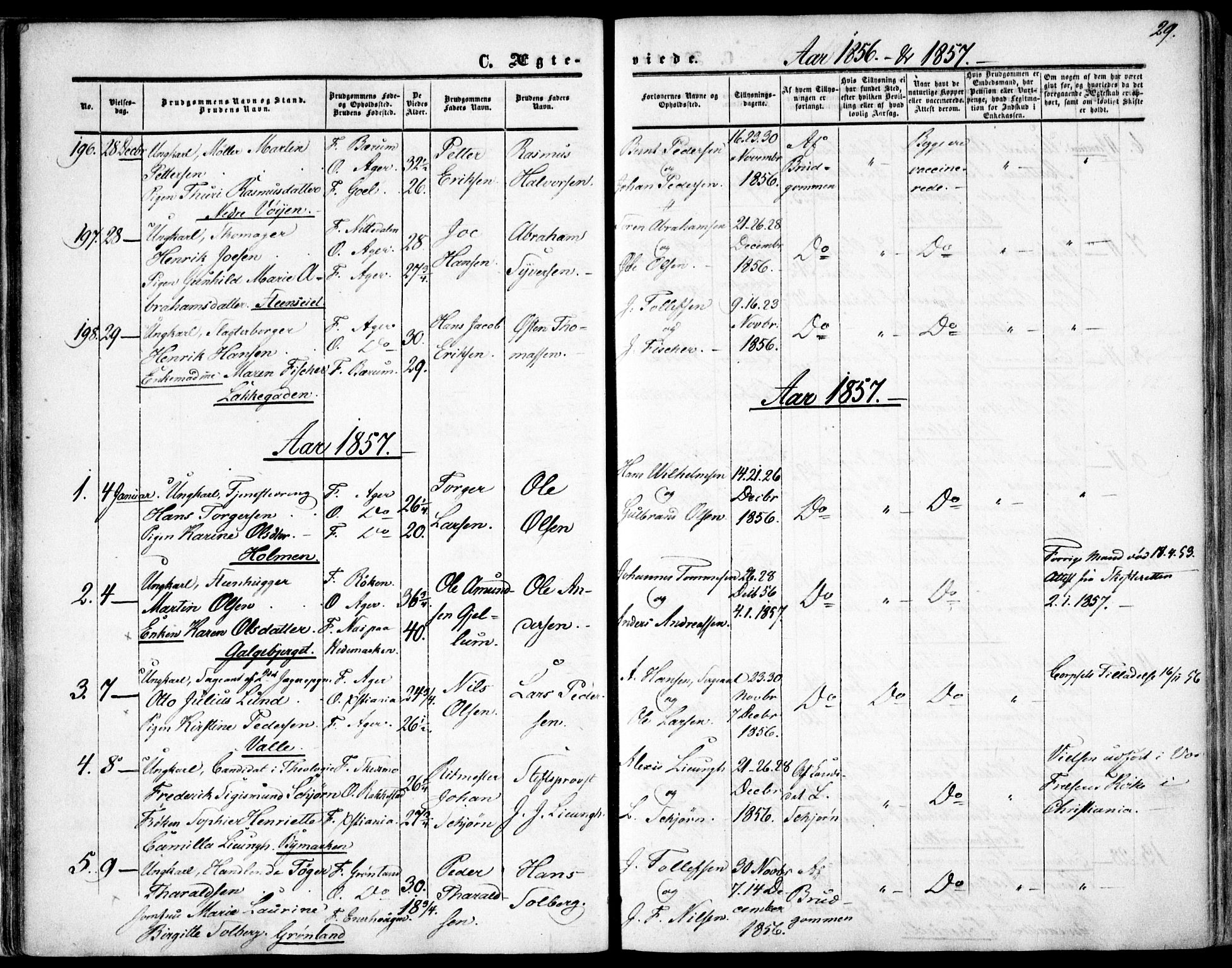 Vestre Aker prestekontor Kirkebøker, AV/SAO-A-10025/F/Fa/L0002: Parish register (official) no. 2, 1855-1877, p. 29