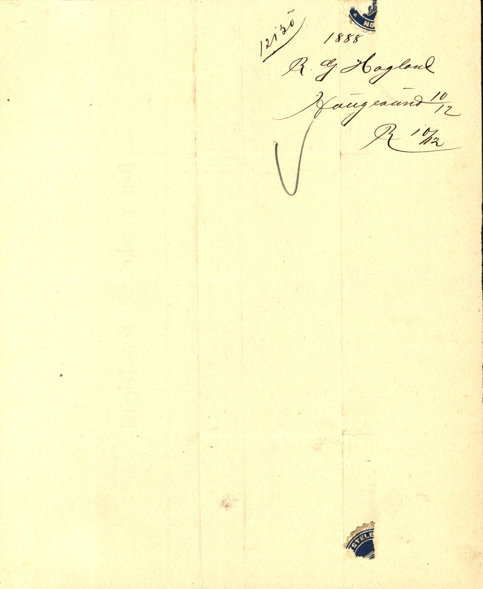 Pa 63 - Østlandske skibsassuranceforening, VEMU/A-1079/G/Ga/L0022/0008: Havaridokumenter / Magna av Haugesund, Marie, Mars, Mary, Mizpa, 1888, p. 18