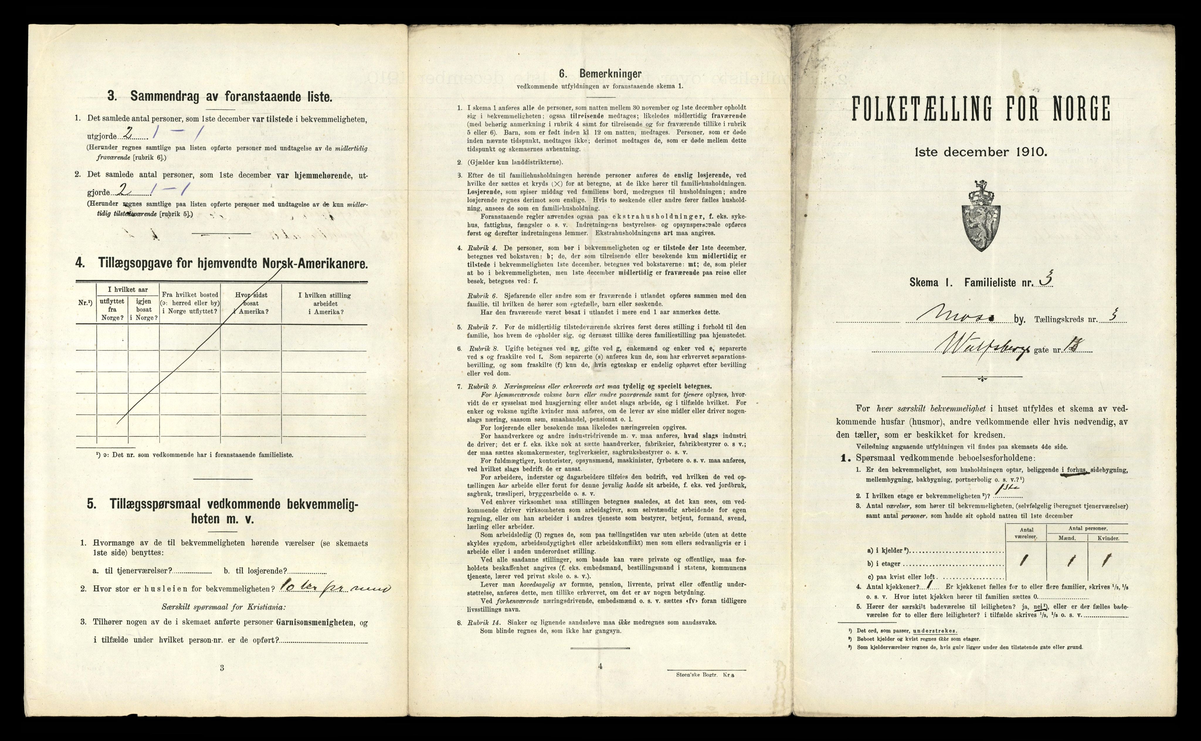 RA, 1910 census for Moss, 1910, p. 1729