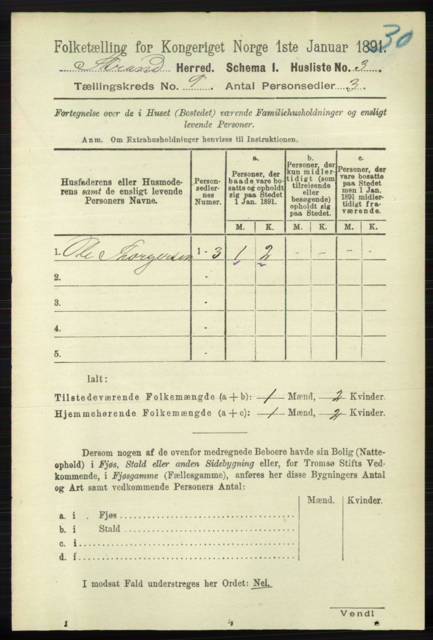 RA, 1891 census for 1130 Strand, 1891, p. 2613