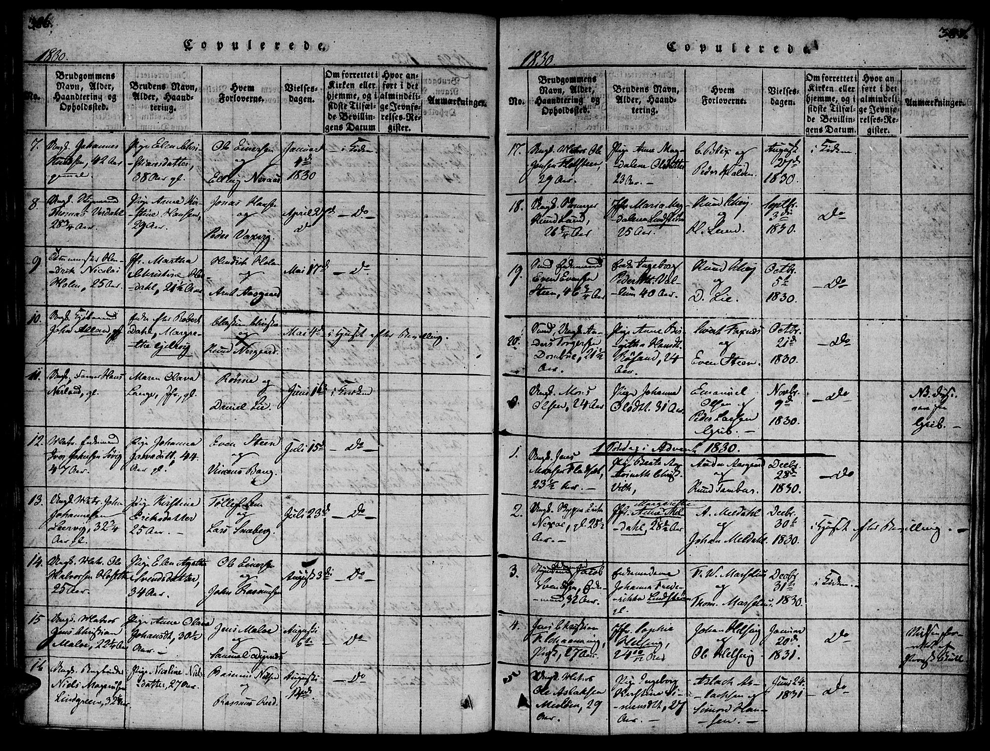 Ministerialprotokoller, klokkerbøker og fødselsregistre - Møre og Romsdal, SAT/A-1454/572/L0842: Parish register (official) no. 572A05, 1819-1832, p. 386-387