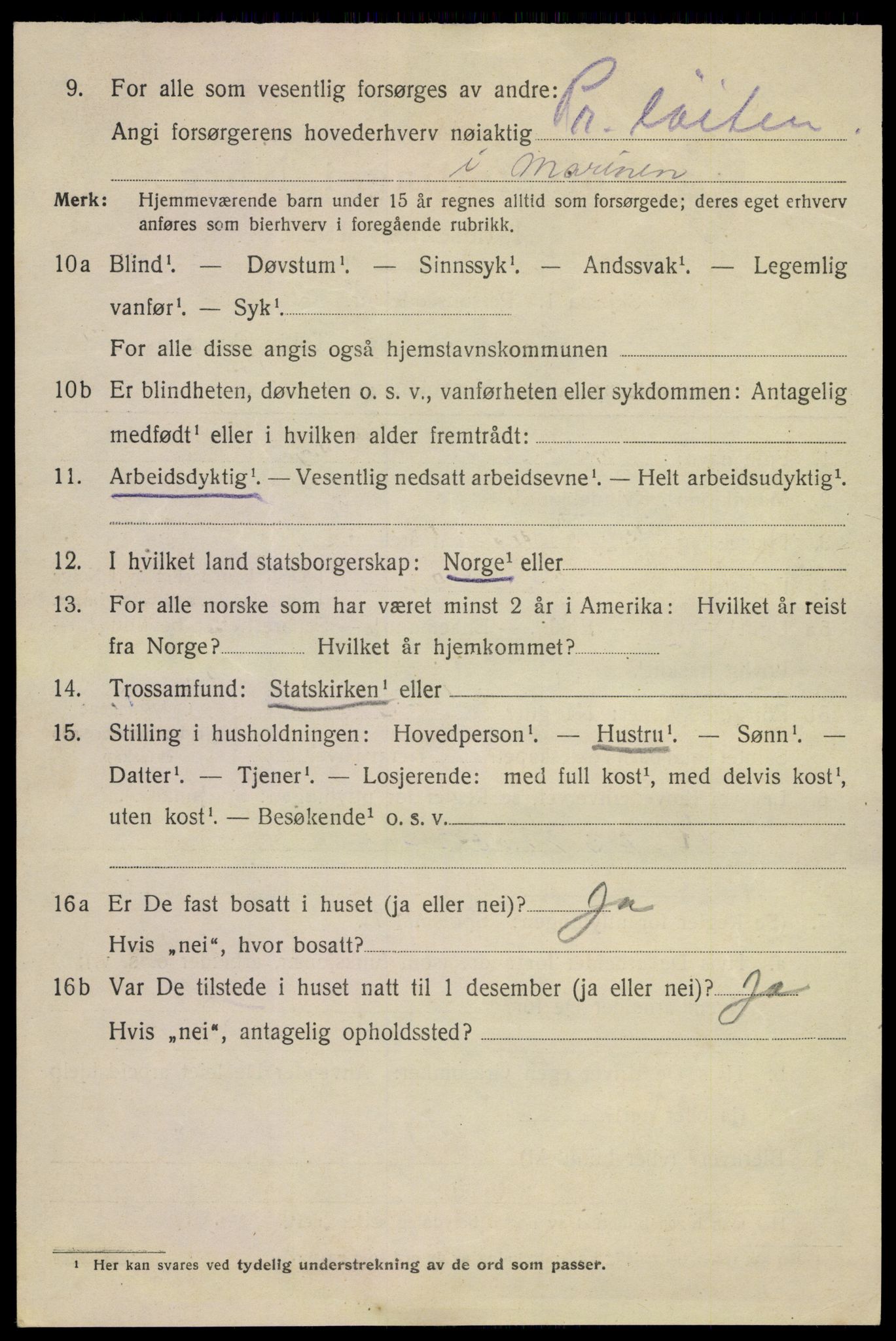 SAKO, 1920 census for Horten, 1920, p. 14888