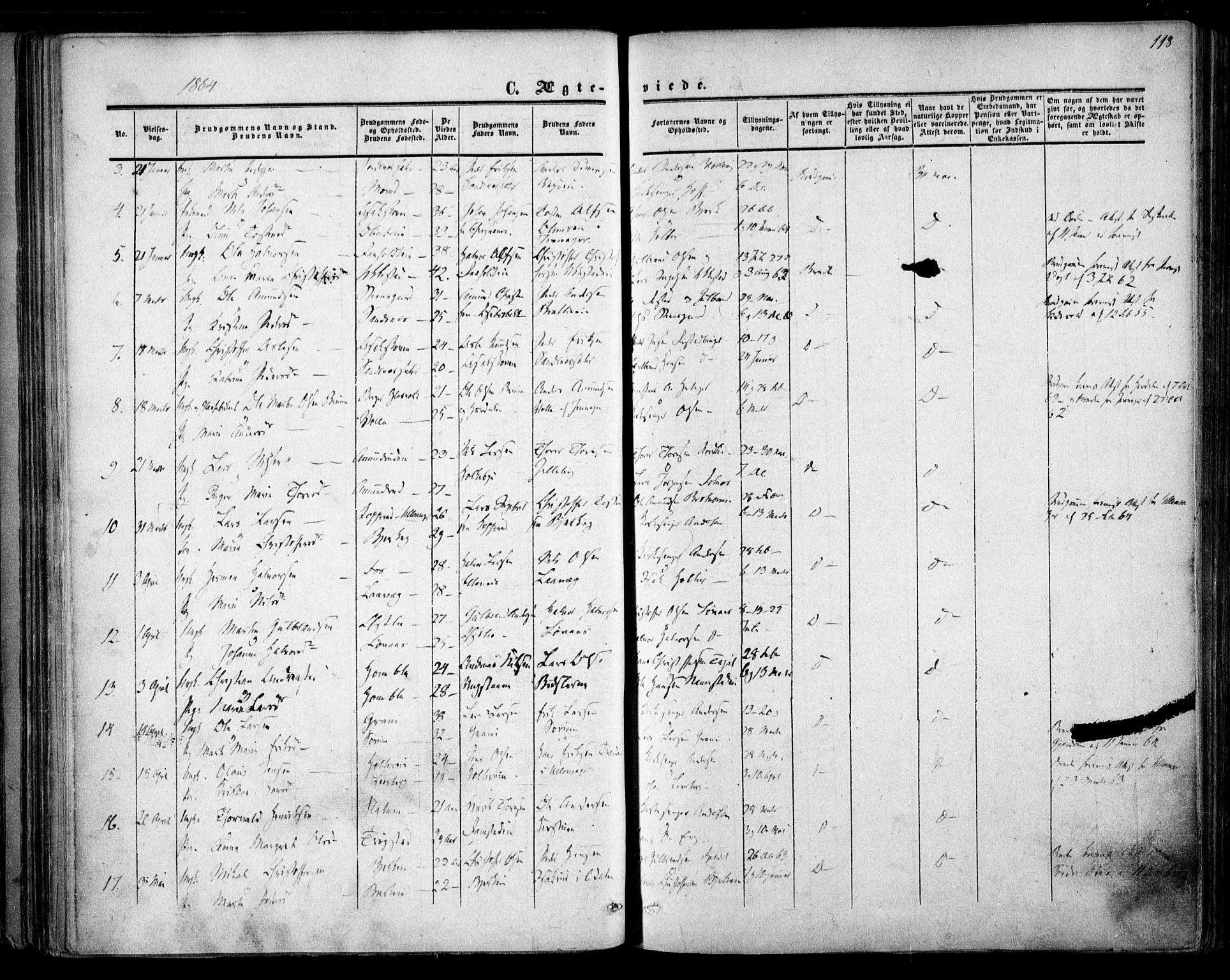 Nannestad prestekontor Kirkebøker, SAO/A-10414a/F/Fa/L0012: Parish register (official) no. I 12, 1860-1872, p. 118