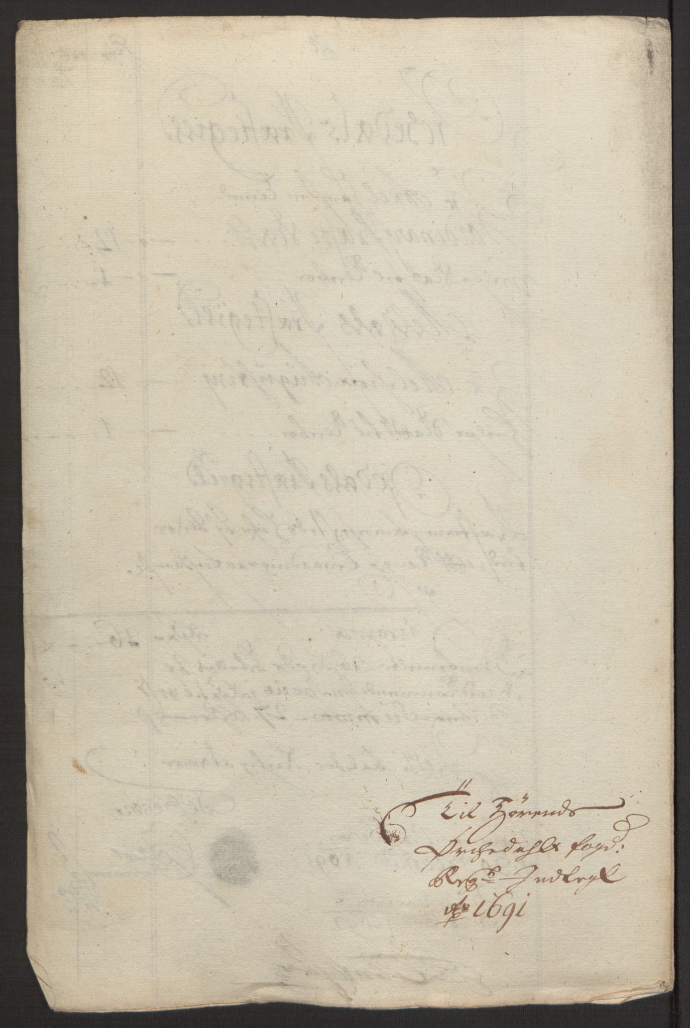 Rentekammeret inntil 1814, Reviderte regnskaper, Fogderegnskap, RA/EA-4092/R58/L3937: Fogderegnskap Orkdal, 1691-1692, p. 141