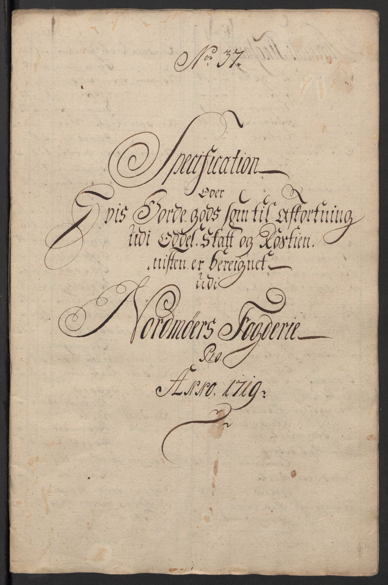 Rentekammeret inntil 1814, Reviderte regnskaper, Fogderegnskap, RA/EA-4092/R56/L3752: Fogderegnskap Nordmøre, 1719, p. 219