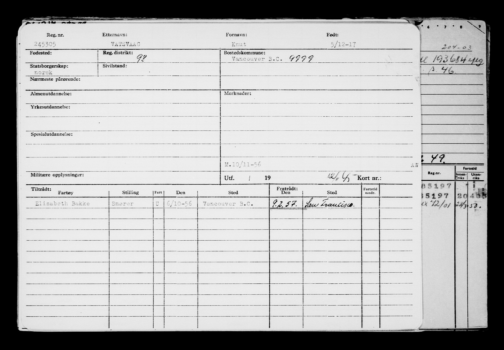 Direktoratet for sjømenn, RA/S-3545/G/Gb/L0153: Hovedkort, 1917, p. 603