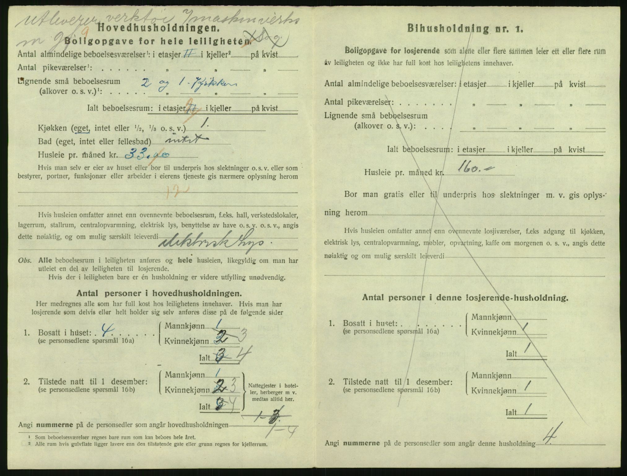 SAO, 1920 census for Kristiania, 1920, p. 87964