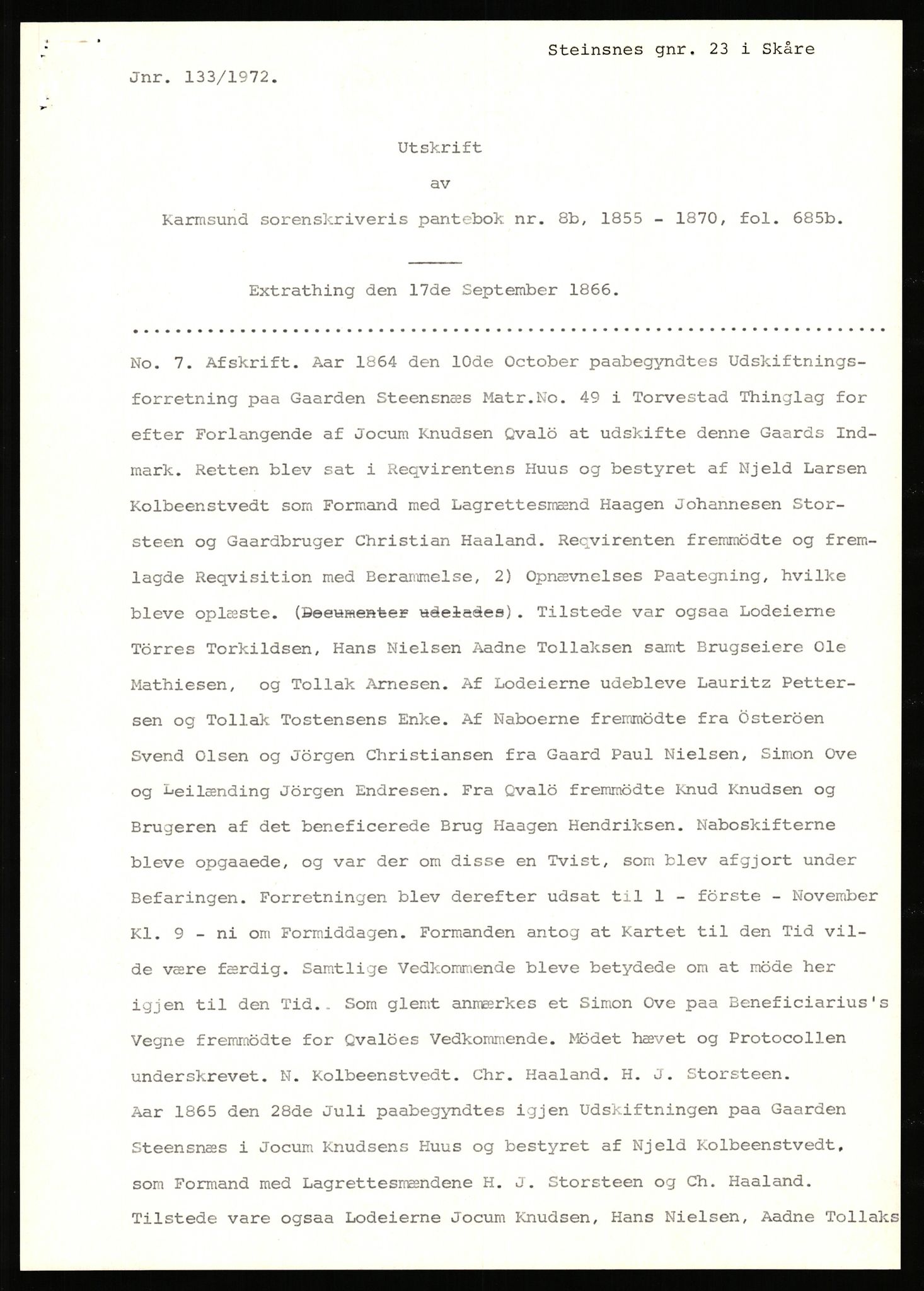 Statsarkivet i Stavanger, SAST/A-101971/03/Y/Yj/L0080: Avskrifter sortert etter gårdsnavn: Stave - Stokke, 1750-1930, p. 589