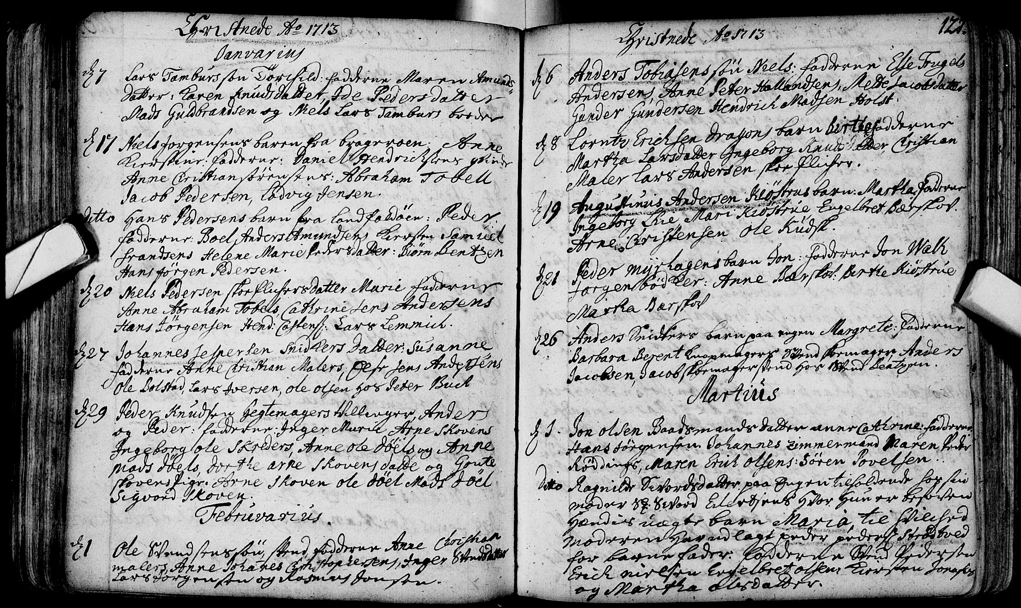 Bragernes kirkebøker, SAKO/A-6/F/Fa/L0003: Parish register (official) no. I 3, 1706-1734, p. 127