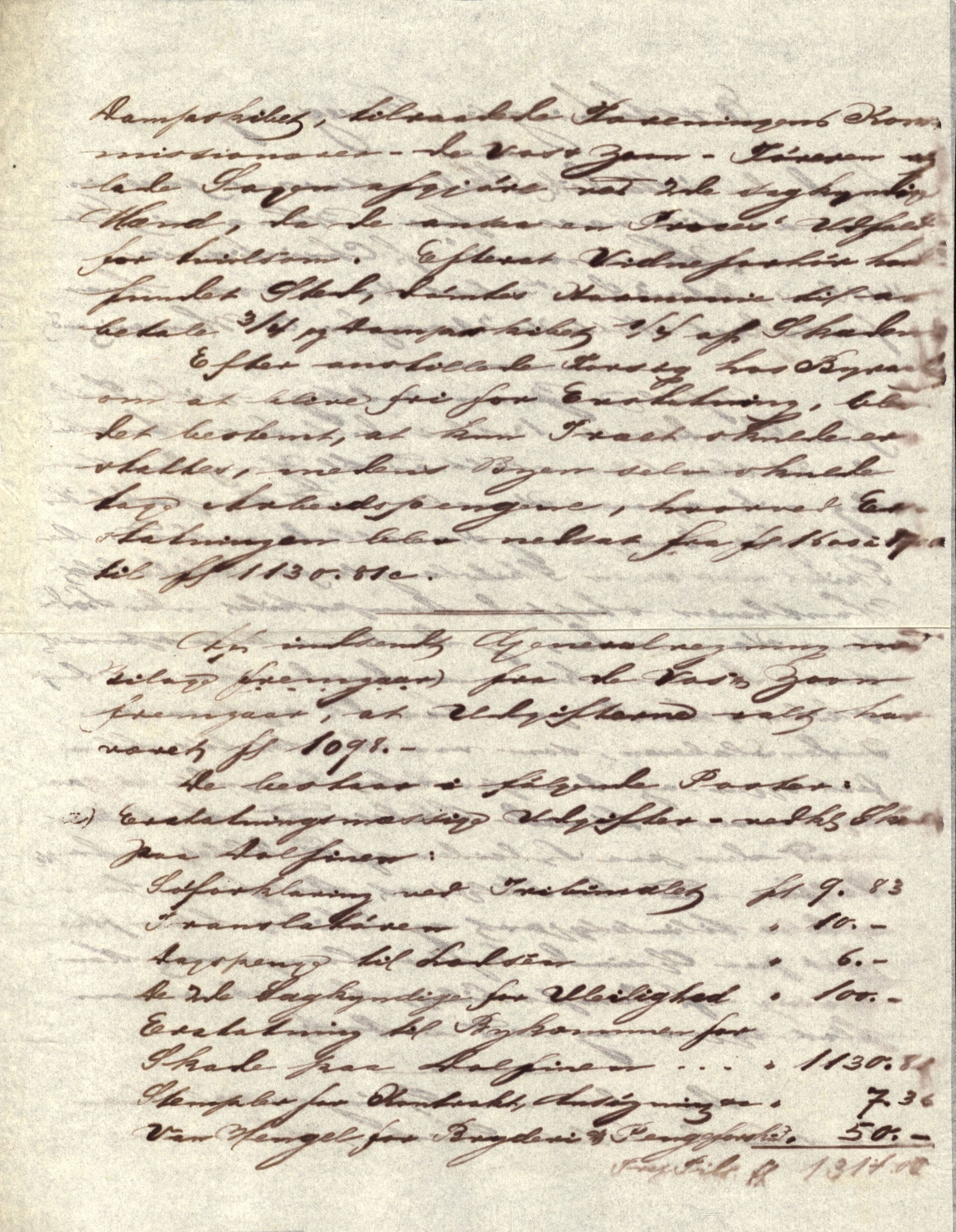 Pa 63 - Østlandske skibsassuranceforening, VEMU/A-1079/G/Ga/L0015/0005: Havaridokumenter / Harmoni, Henrik Wergeland, Mjølner, Lindesnæs, 1882, p. 3