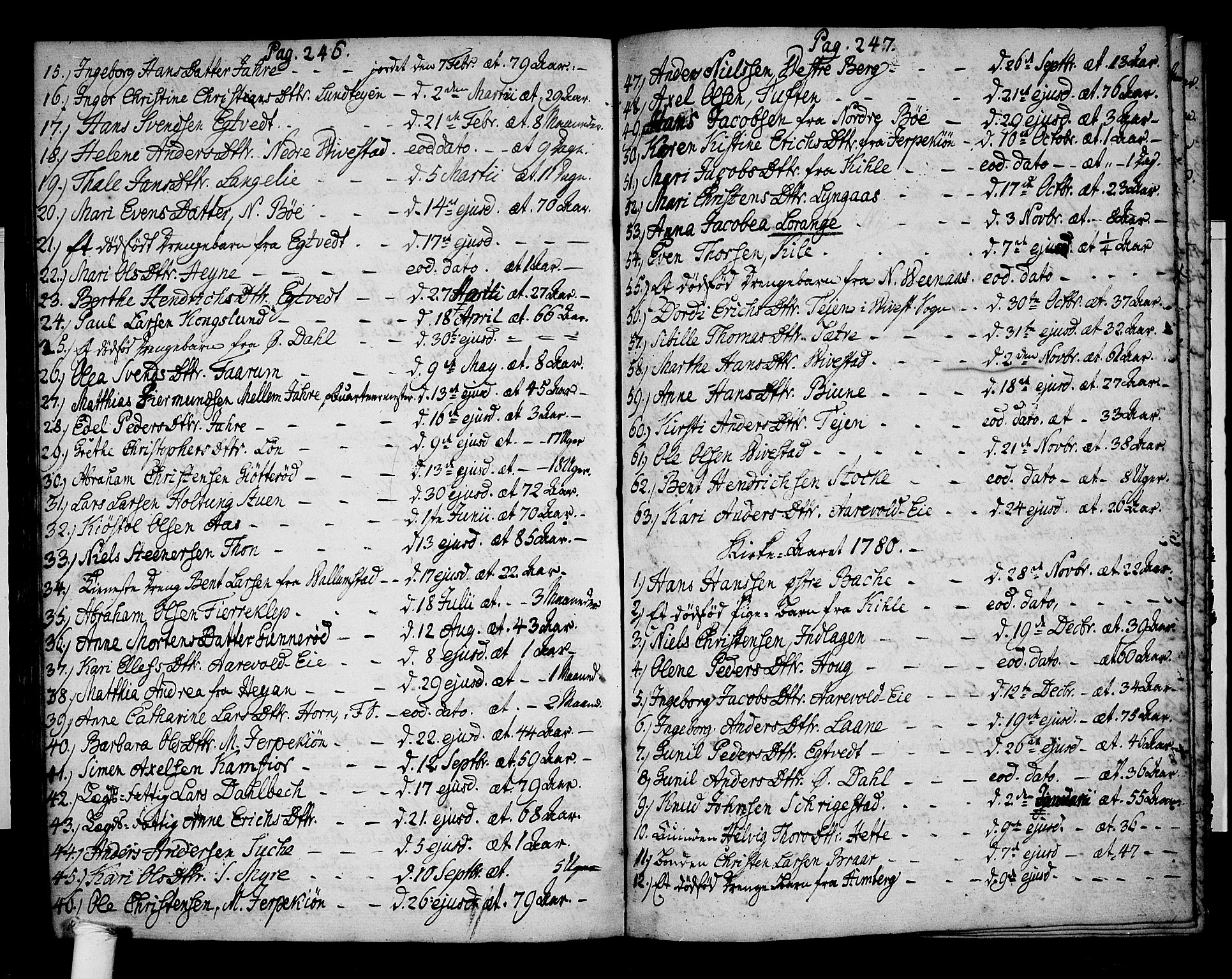 Ramnes kirkebøker, AV/SAKO-A-314/F/Fa/L0002: Parish register (official) no. I 2, 1773-1790, p. 246-247