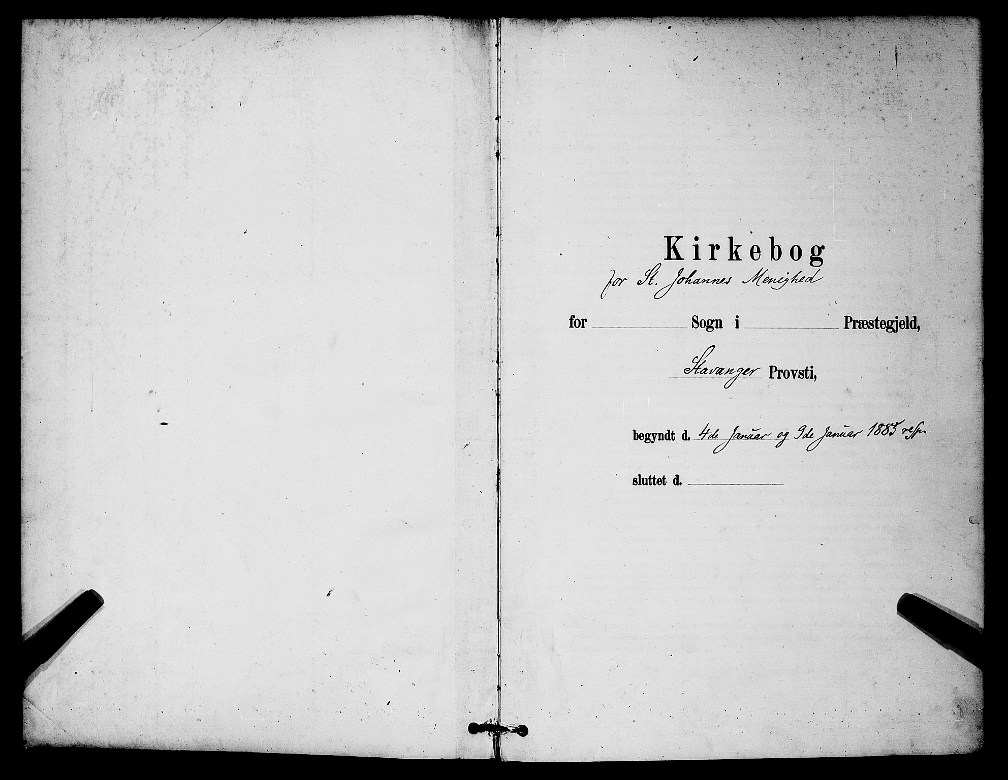 St. Johannes sokneprestkontor, AV/SAST-A-101814/001/30/30BB/L0001: Parish register (copy) no. B 1, 1885-1897