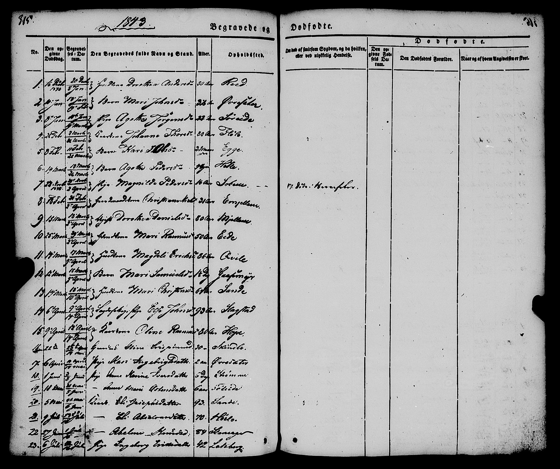 Gloppen sokneprestembete, AV/SAB-A-80101/H/Haa/Haaa/L0008: Parish register (official) no. A 8, 1837-1855, p. 315