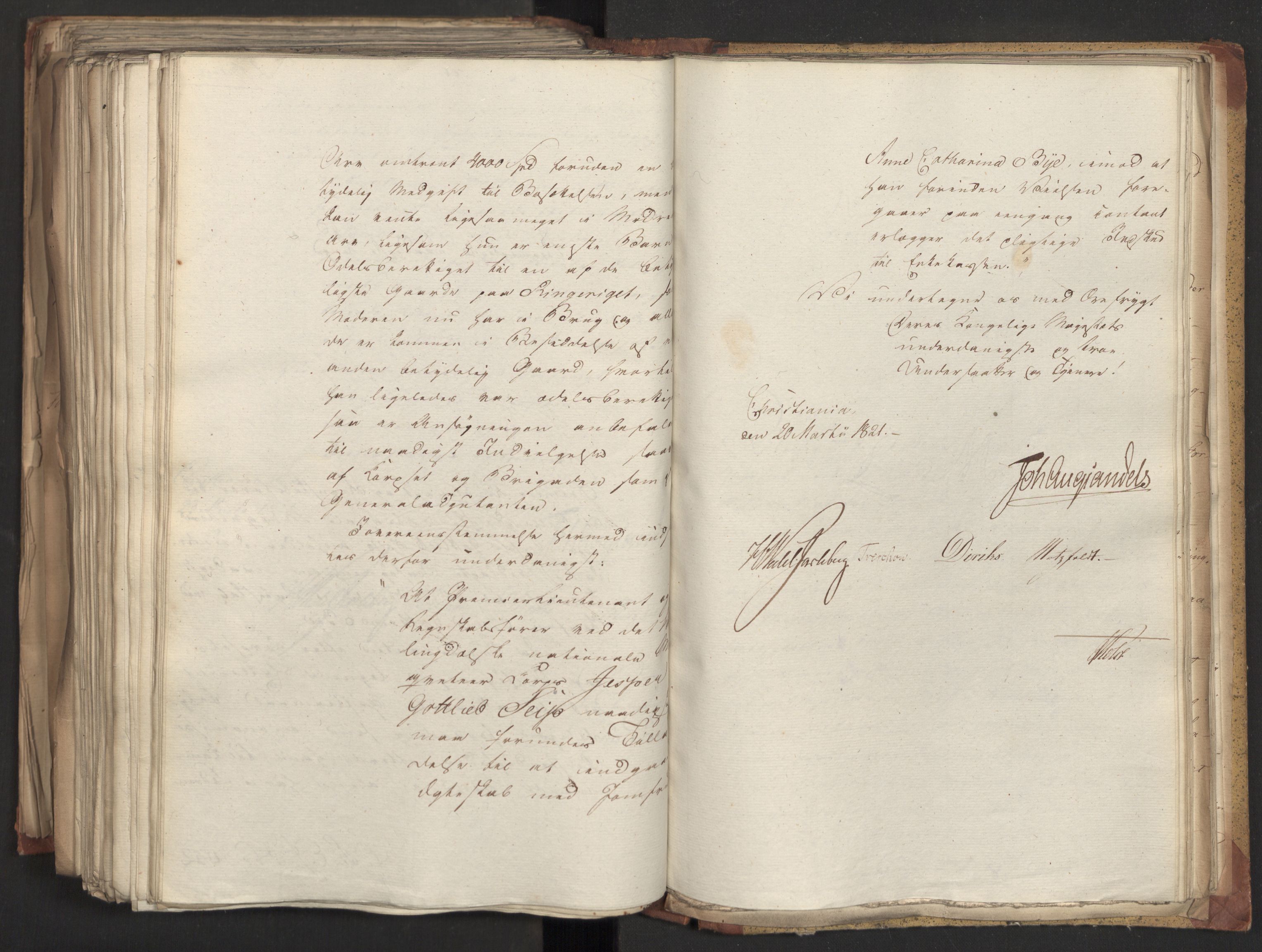 Statsrådsavdelingen i Stockholm, AV/RA-S-1003/D/Da/L0025: Regjeringsinnstillinger nr. 4873-5062, 1821, p. 470
