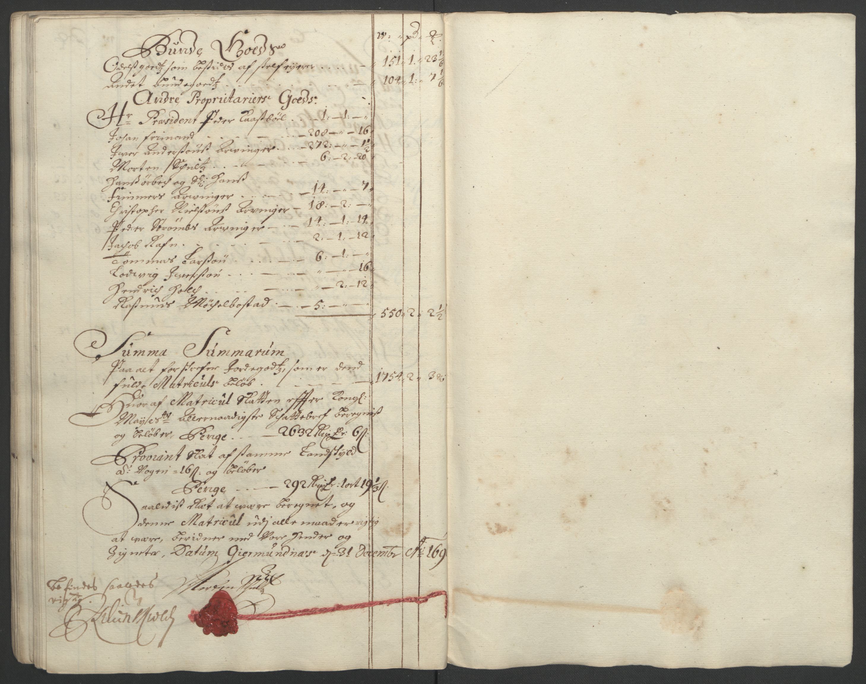 Rentekammeret inntil 1814, Reviderte regnskaper, Fogderegnskap, RA/EA-4092/R55/L3649: Fogderegnskap Romsdal, 1690-1691, p. 57