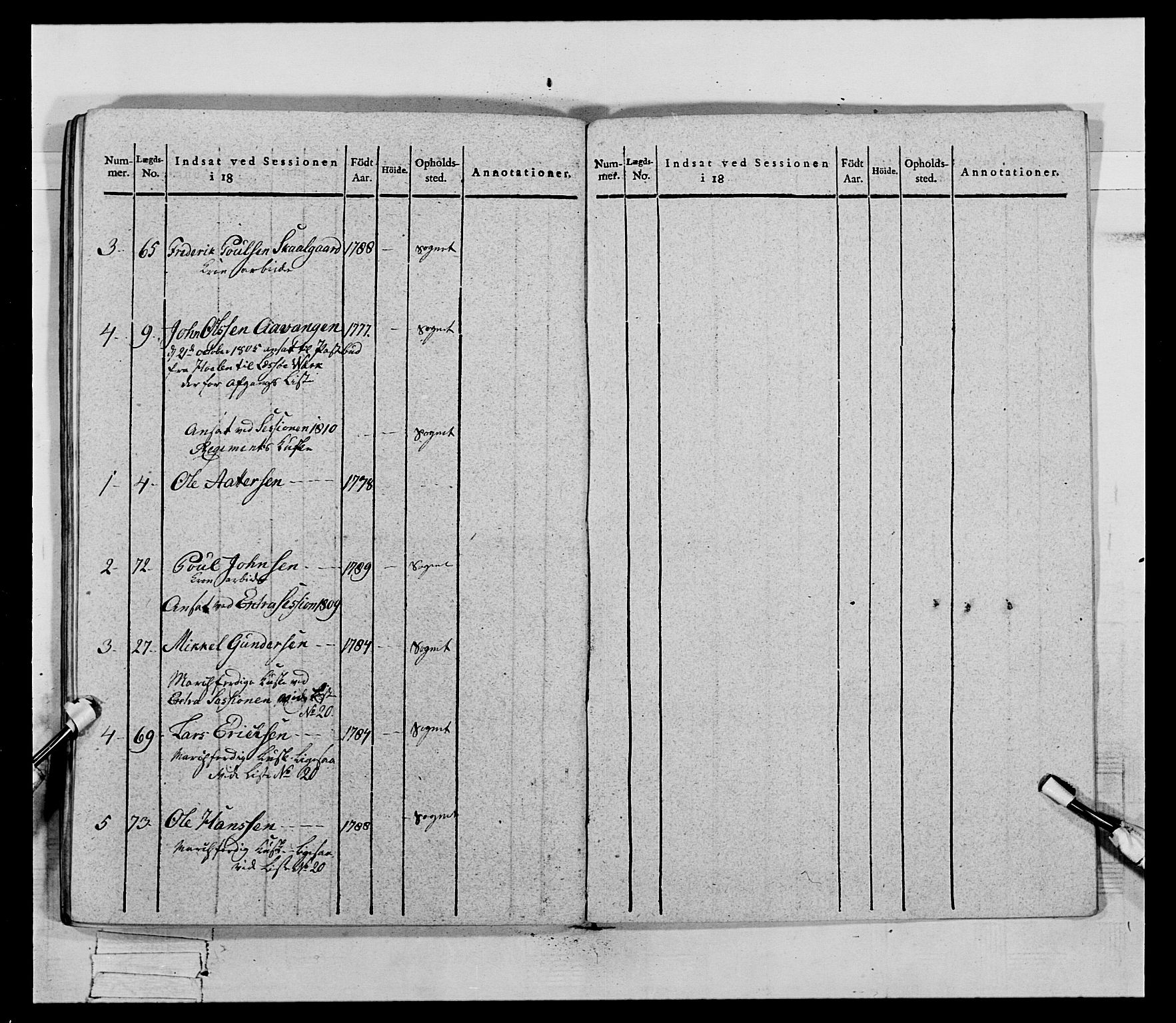 Generalitets- og kommissariatskollegiet, Det kongelige norske kommissariatskollegium, AV/RA-EA-5420/E/Eh/L0069: Opplandske gevorbne infanteriregiment, 1810-1818, p. 707