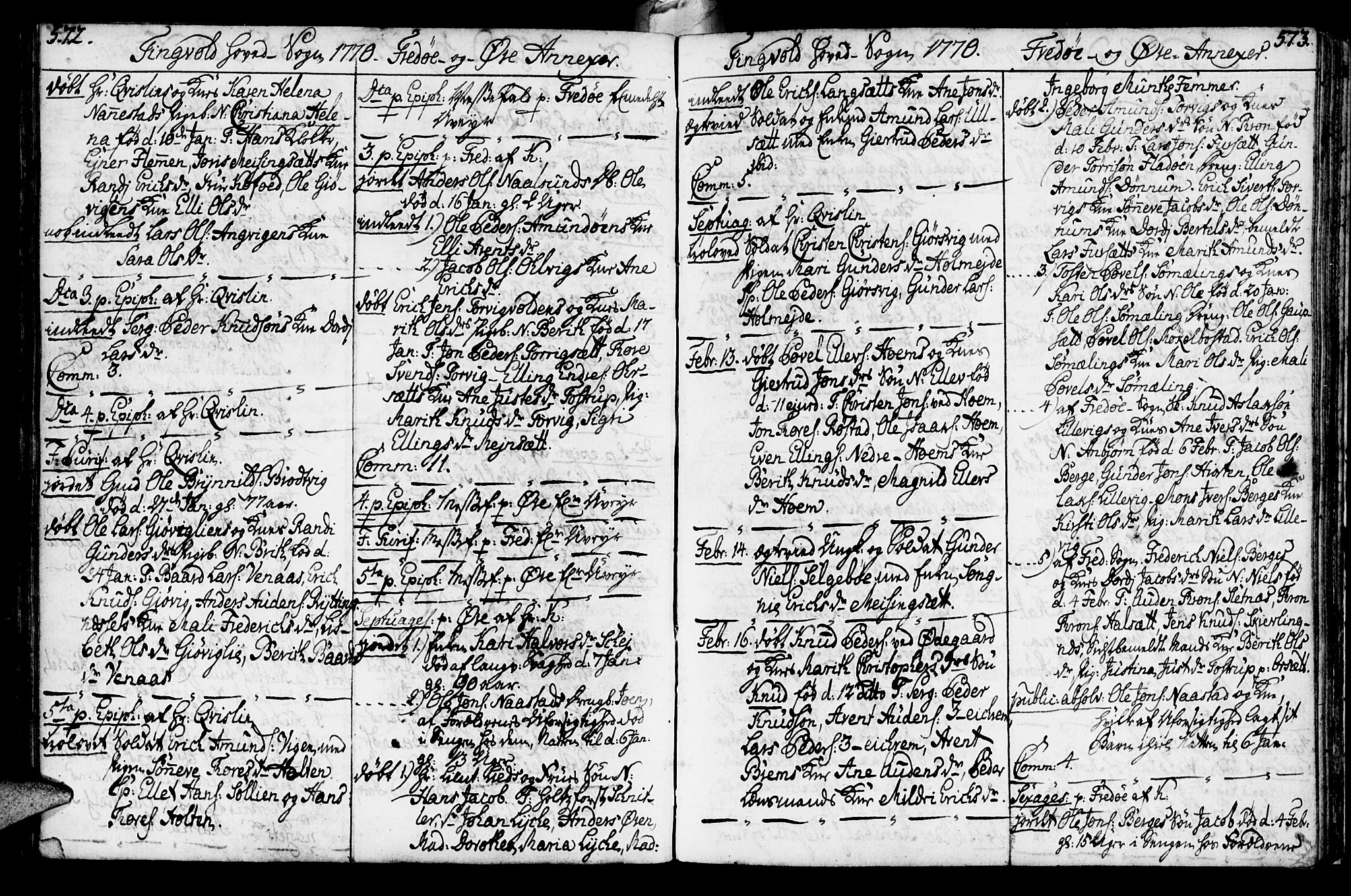 Ministerialprotokoller, klokkerbøker og fødselsregistre - Møre og Romsdal, SAT/A-1454/586/L0979: Parish register (official) no. 586A05, 1751-1776, p. 572-573