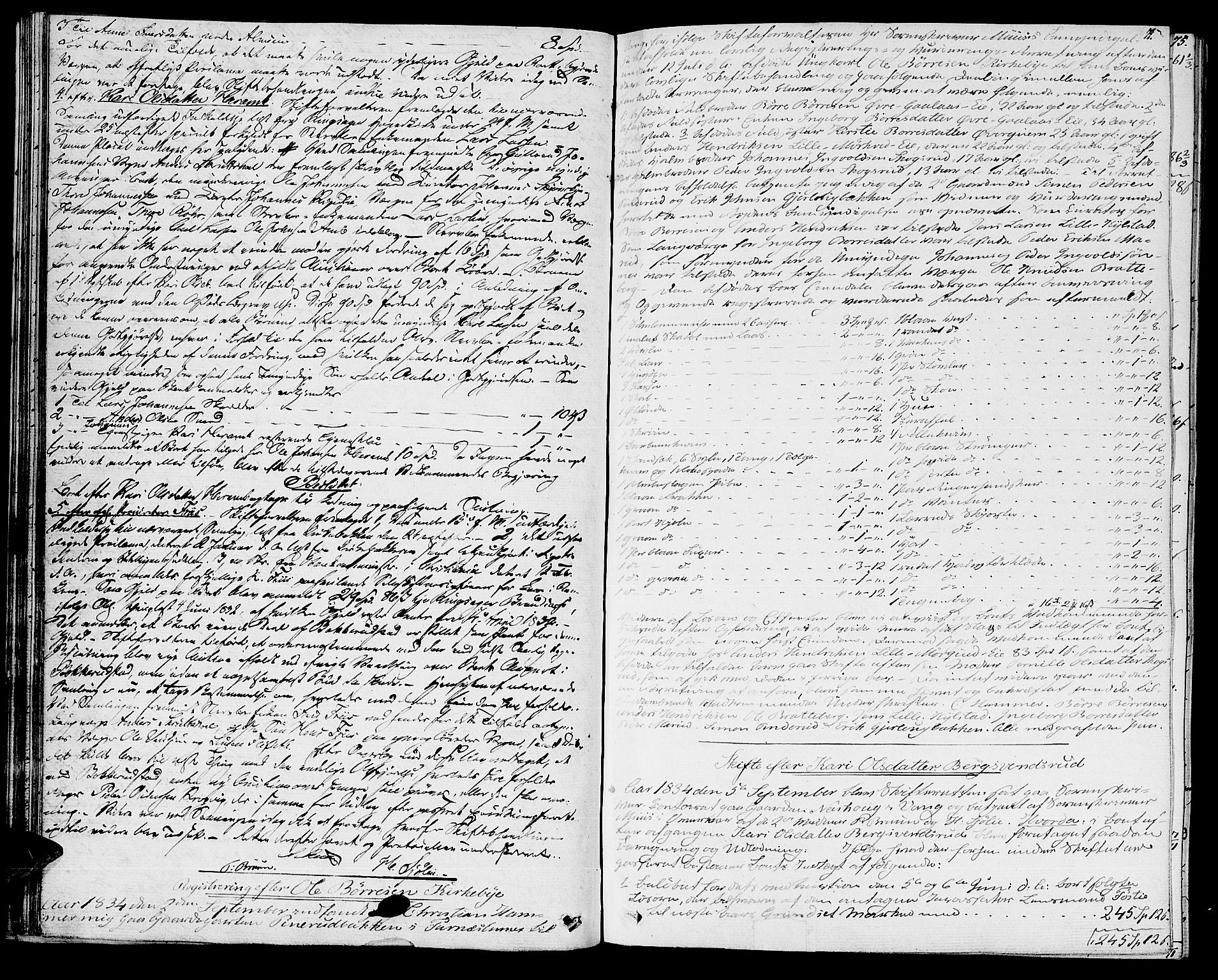 Nord-Hedmark sorenskriveri, AV/SAH-TING-012/J/Ja/L0009: Skifteprotokoll, 1834-1839, p. 70-71