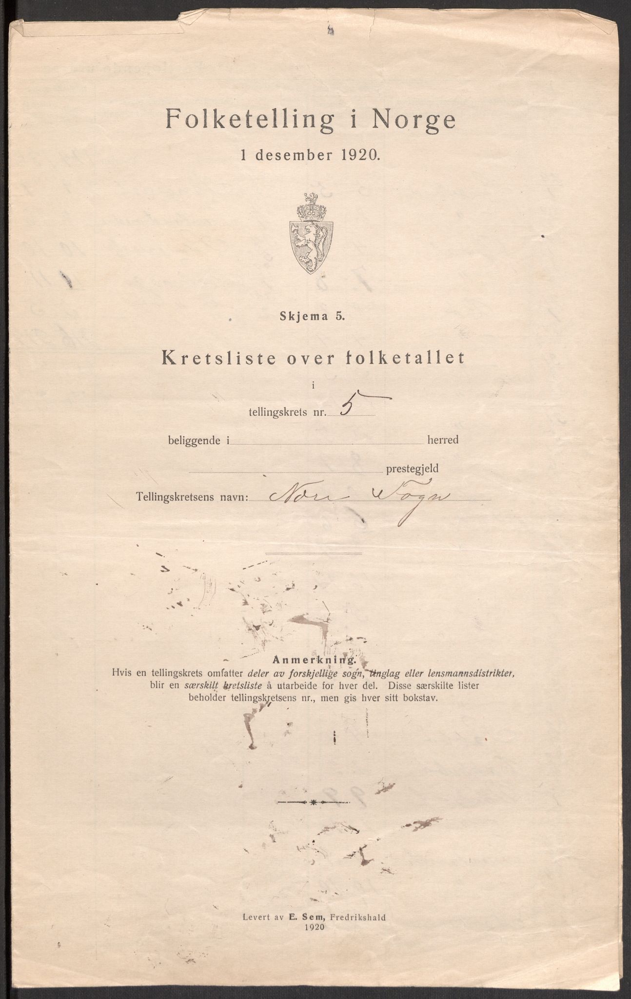 SAST, 1920 census for Finnøy, 1920, p. 21