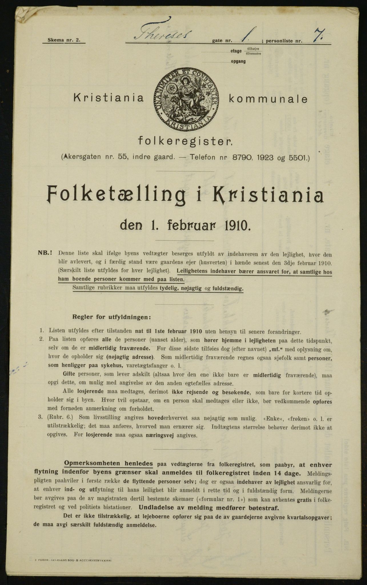 OBA, Municipal Census 1910 for Kristiania, 1910, p. 102300