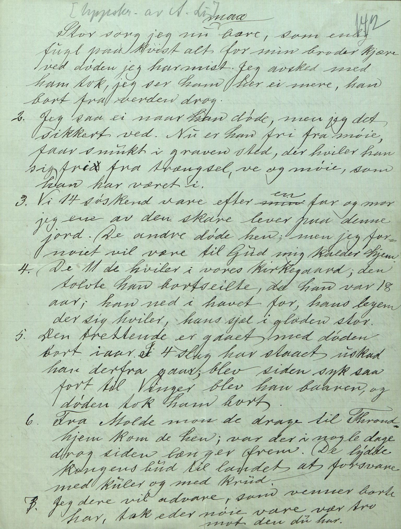 Rikard Berge, TEMU/TGM-A-1003/F/L0008/0012: 300-340 / 311 Brev, også viser og noen regler og rim. Skikker fra Valdres, 1913, p. 142