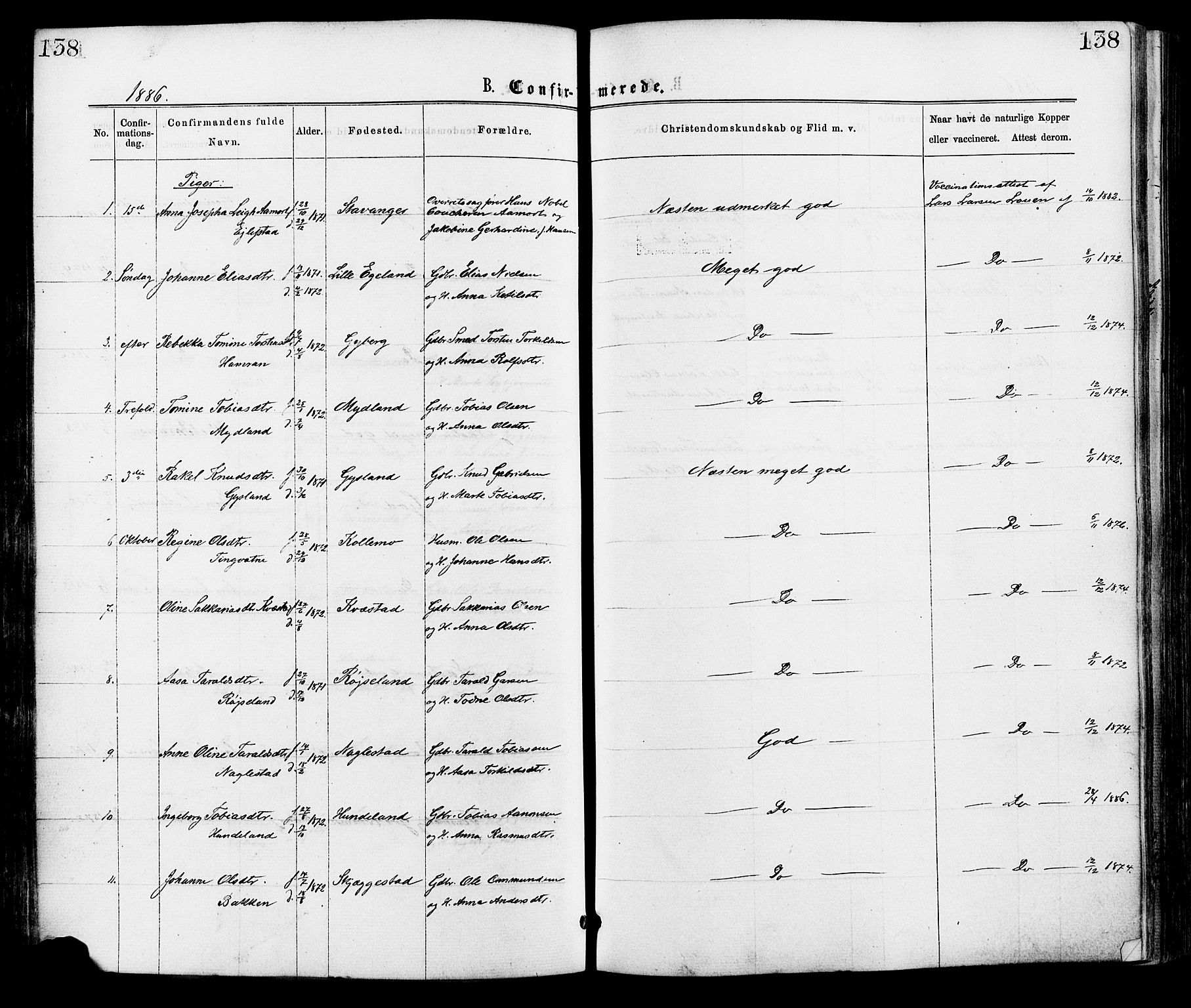 Hægebostad sokneprestkontor, AV/SAK-1111-0024/F/Fa/Faa/L0005: Parish register (official) no. A 5, 1864-1886, p. 138