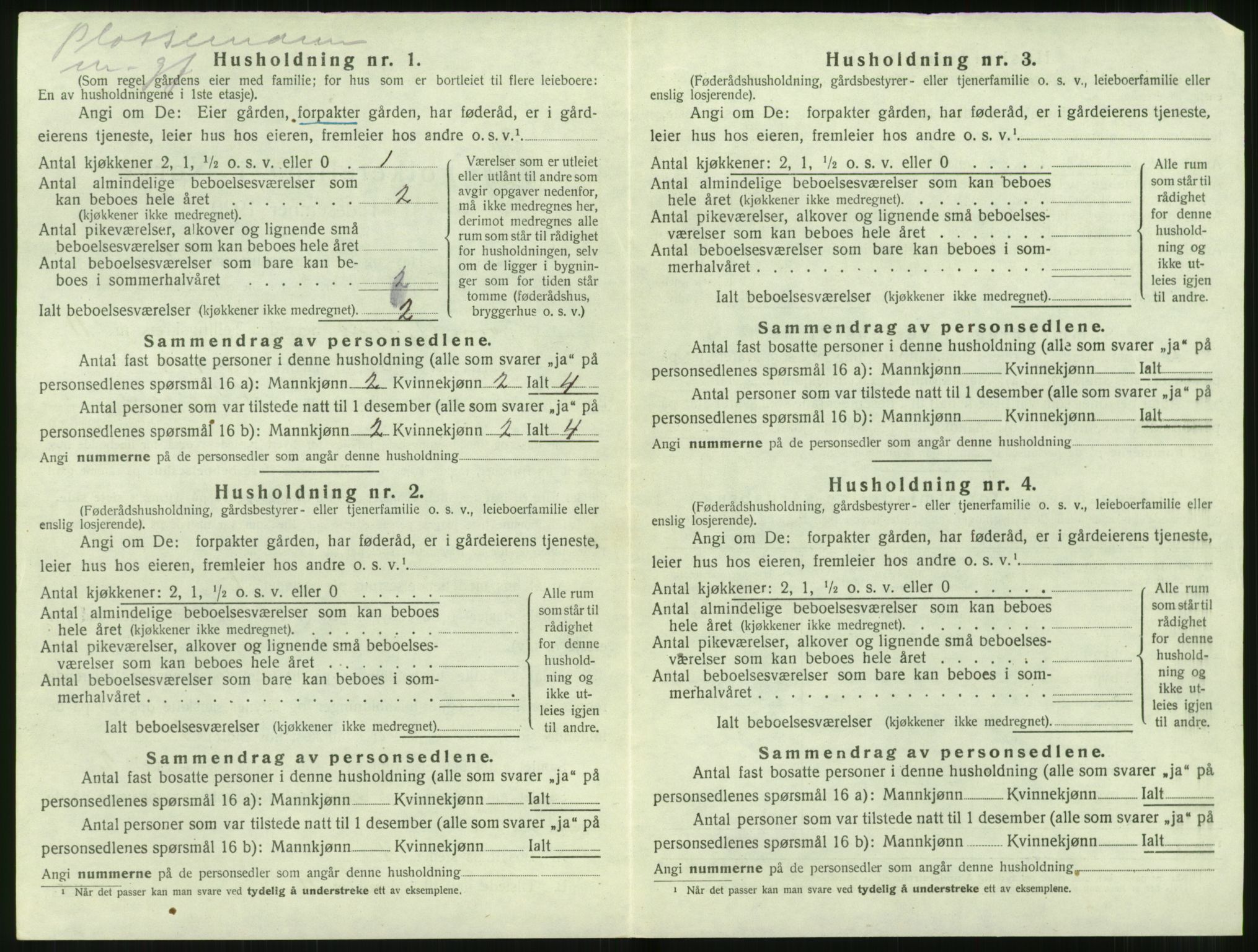 SAT, 1920 census for Hjørundfjord, 1920, p. 604