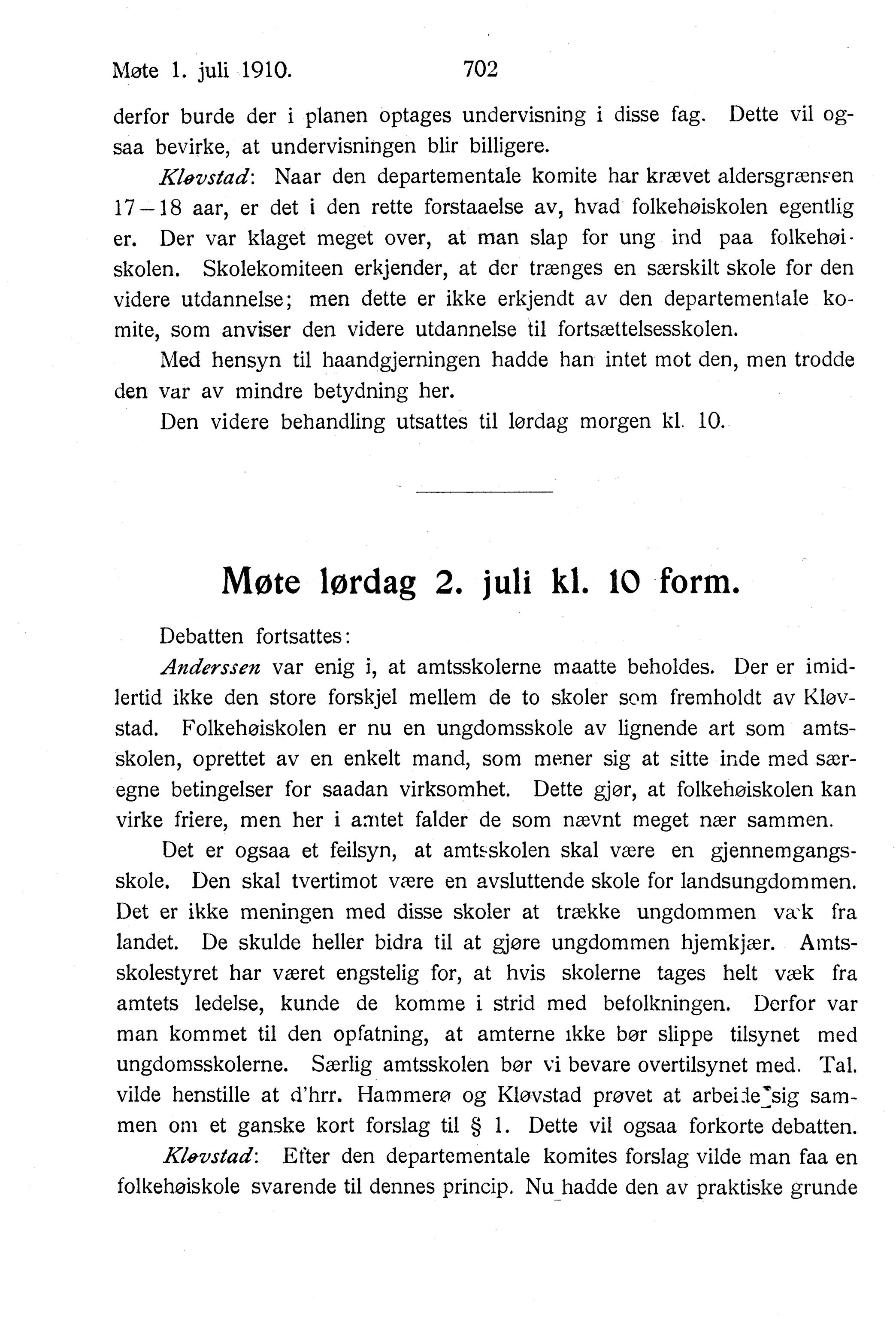 Nordland Fylkeskommune. Fylkestinget, AIN/NFK-17/176/A/Ac/L0033: Fylkestingsforhandlinger 1910, 1910, p. 702
