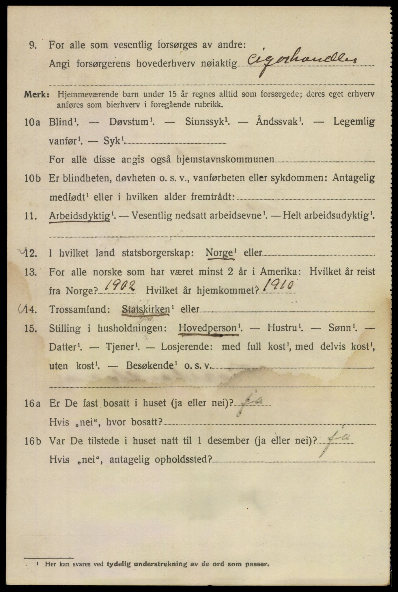 SAO, 1920 census for Kristiania, 1920, p. 142050