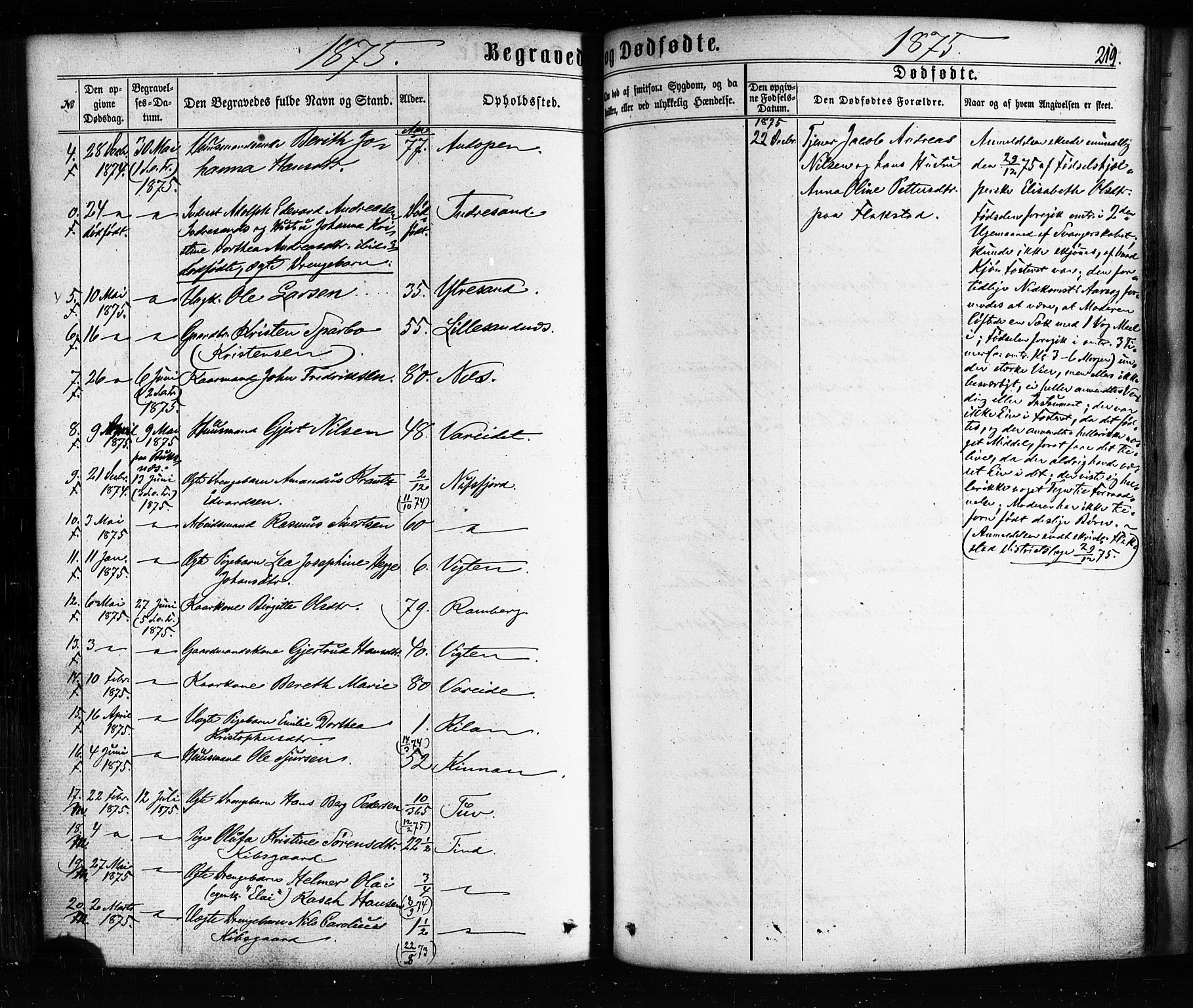 Ministerialprotokoller, klokkerbøker og fødselsregistre - Nordland, SAT/A-1459/885/L1203: Parish register (official) no. 885A04, 1859-1877, p. 219