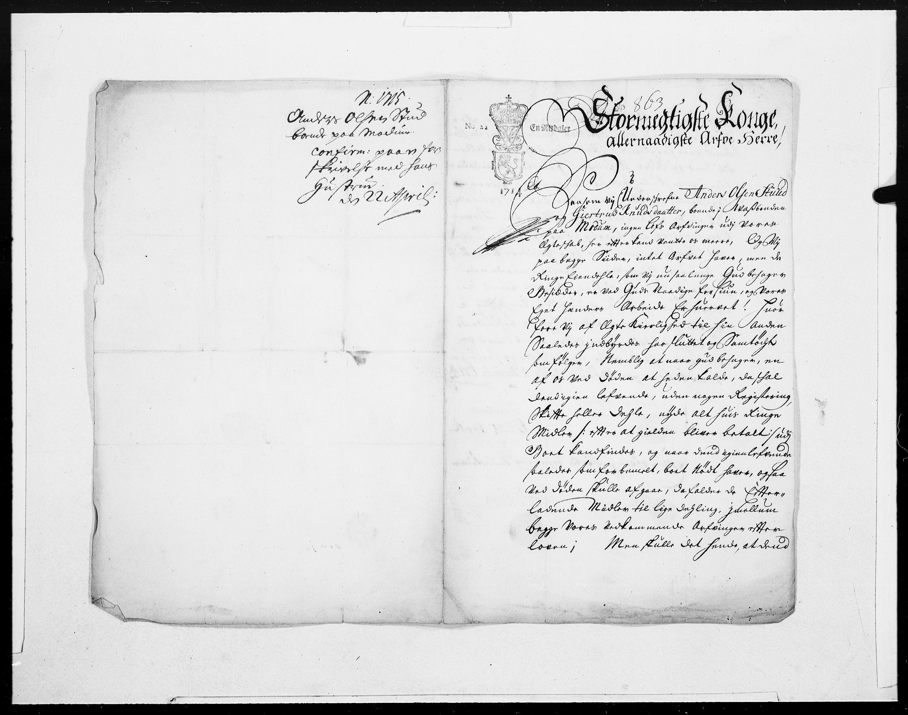 Danske Kanselli 1572-1799, AV/RA-EA-3023/F/Fc/Fcc/Fcca/L0076: Norske innlegg 1572-1799, 1715, p. 251