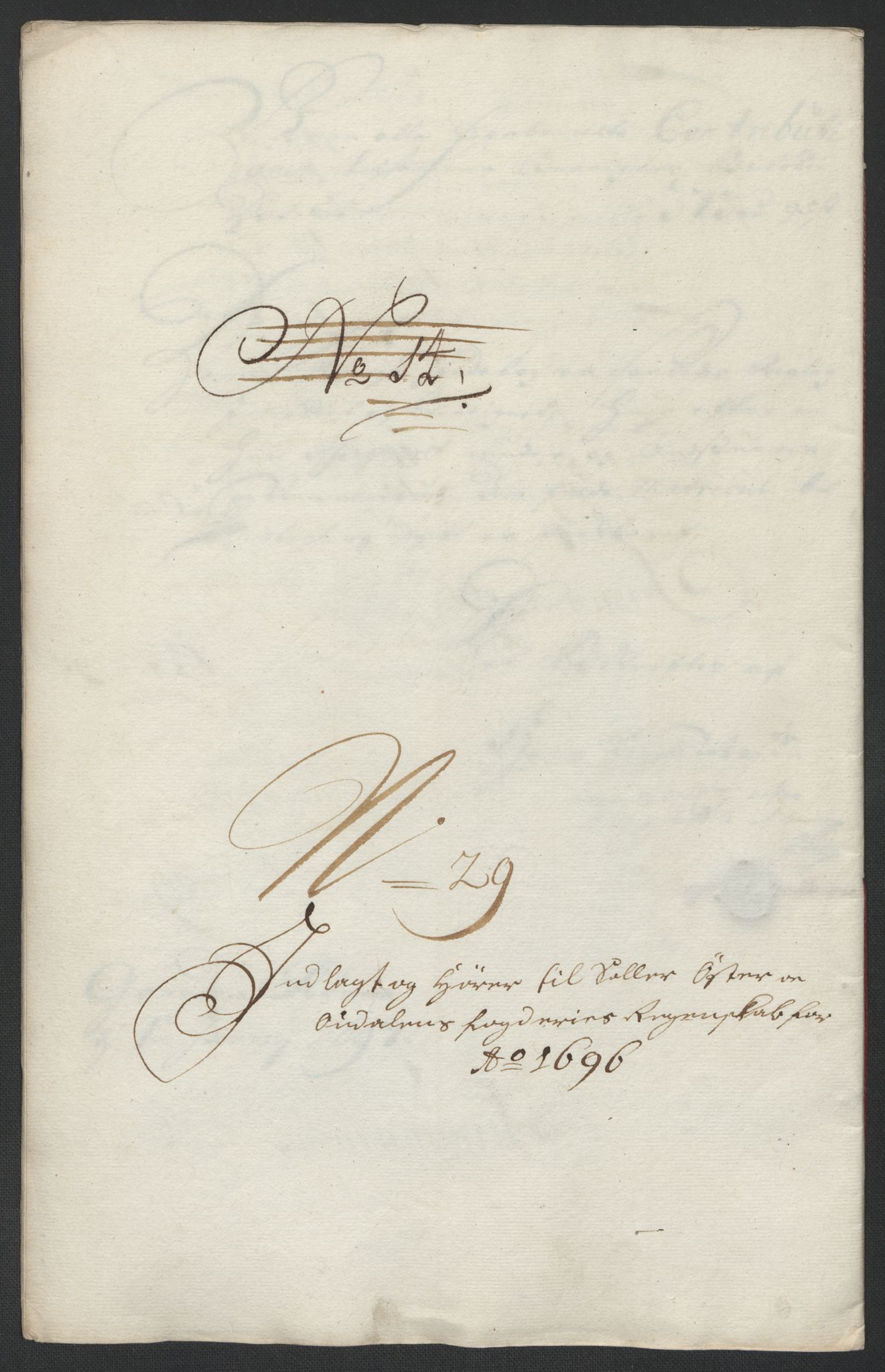 Rentekammeret inntil 1814, Reviderte regnskaper, Fogderegnskap, RA/EA-4092/R13/L0834: Fogderegnskap Solør, Odal og Østerdal, 1696, p. 324