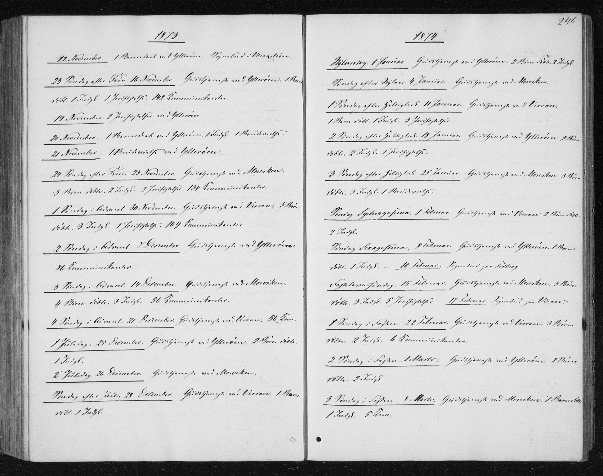 Ministerialprotokoller, klokkerbøker og fødselsregistre - Nord-Trøndelag, SAT/A-1458/722/L0219: Parish register (official) no. 722A06, 1868-1880, p. 246
