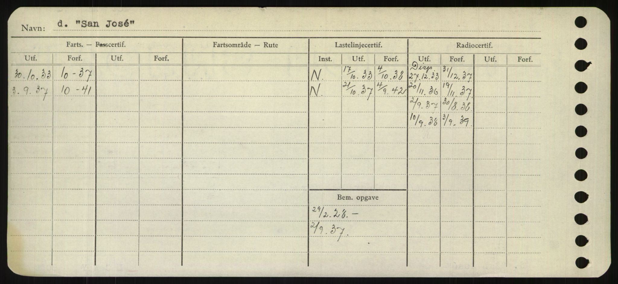 Sjøfartsdirektoratet med forløpere, Skipsmålingen, RA/S-1627/H/Hd/L0032: Fartøy, San-Seve, p. 12