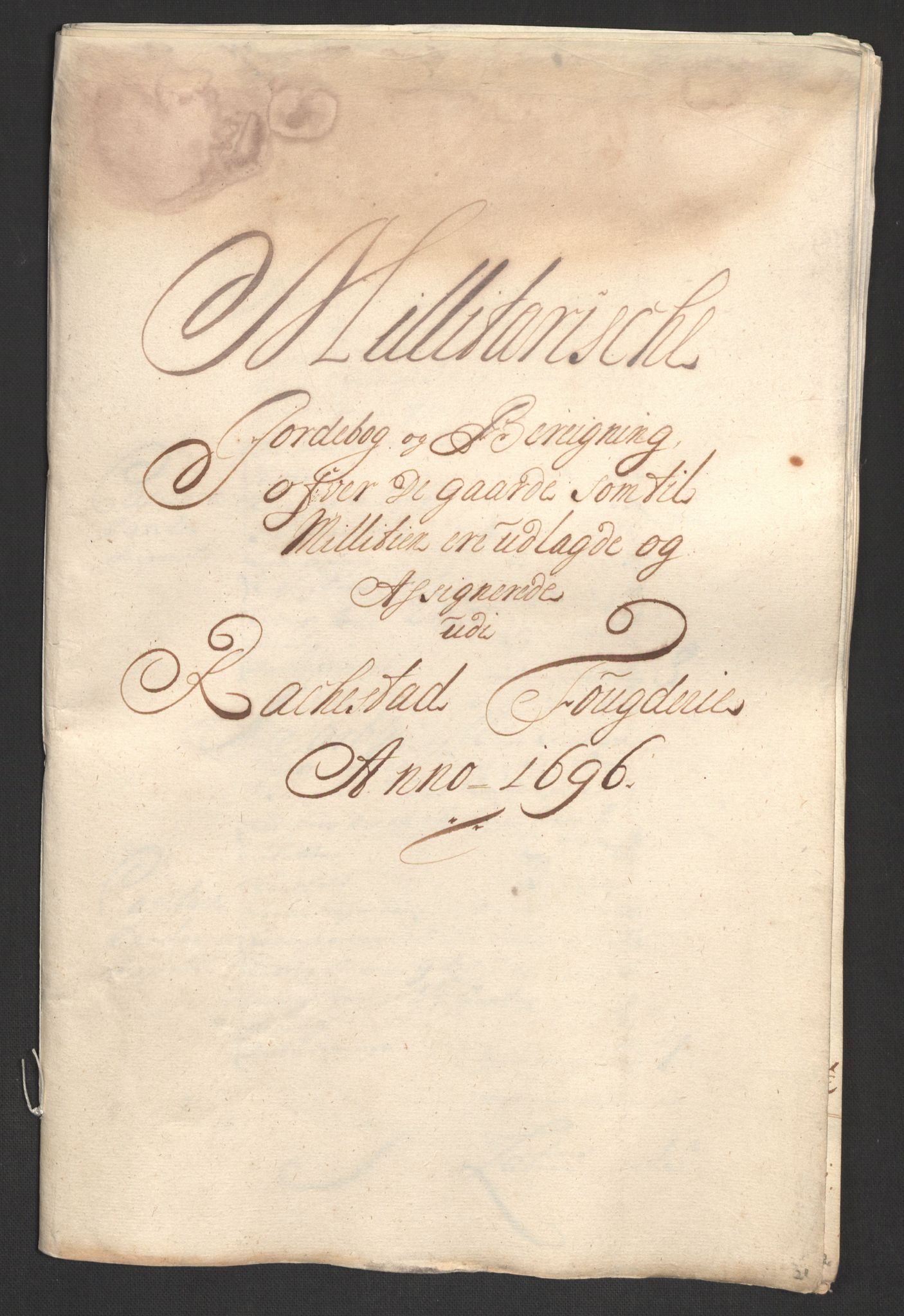 Rentekammeret inntil 1814, Reviderte regnskaper, Fogderegnskap, RA/EA-4092/R07/L0286: Fogderegnskap Rakkestad, Heggen og Frøland, 1696, p. 250