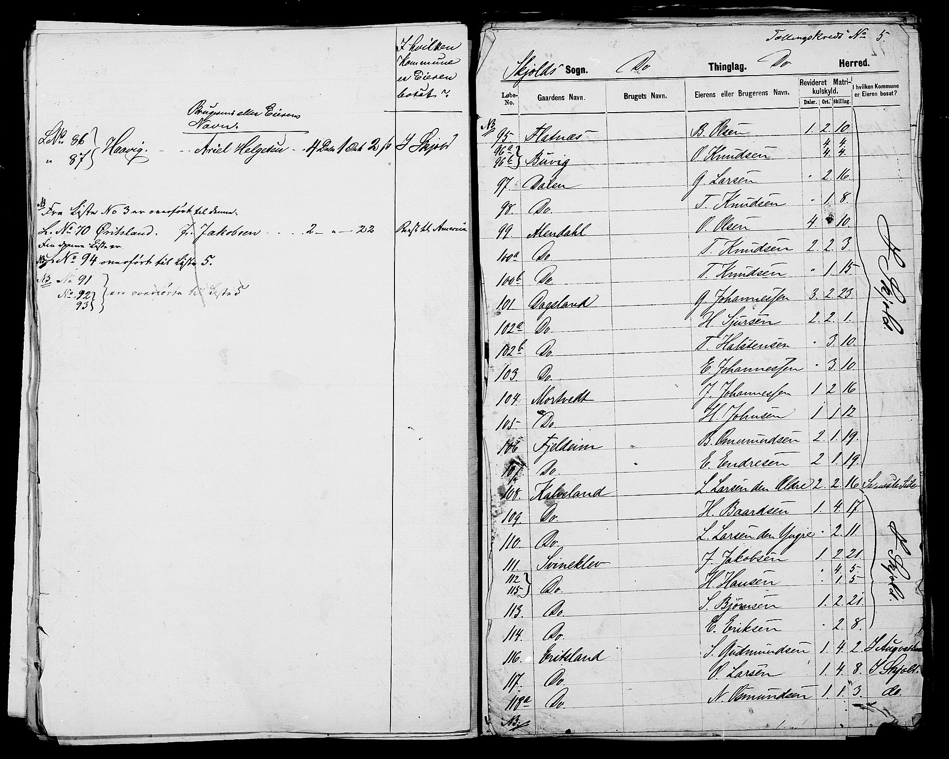 SAST, 1875 census for 1154P Skjold, 1875, p. 40