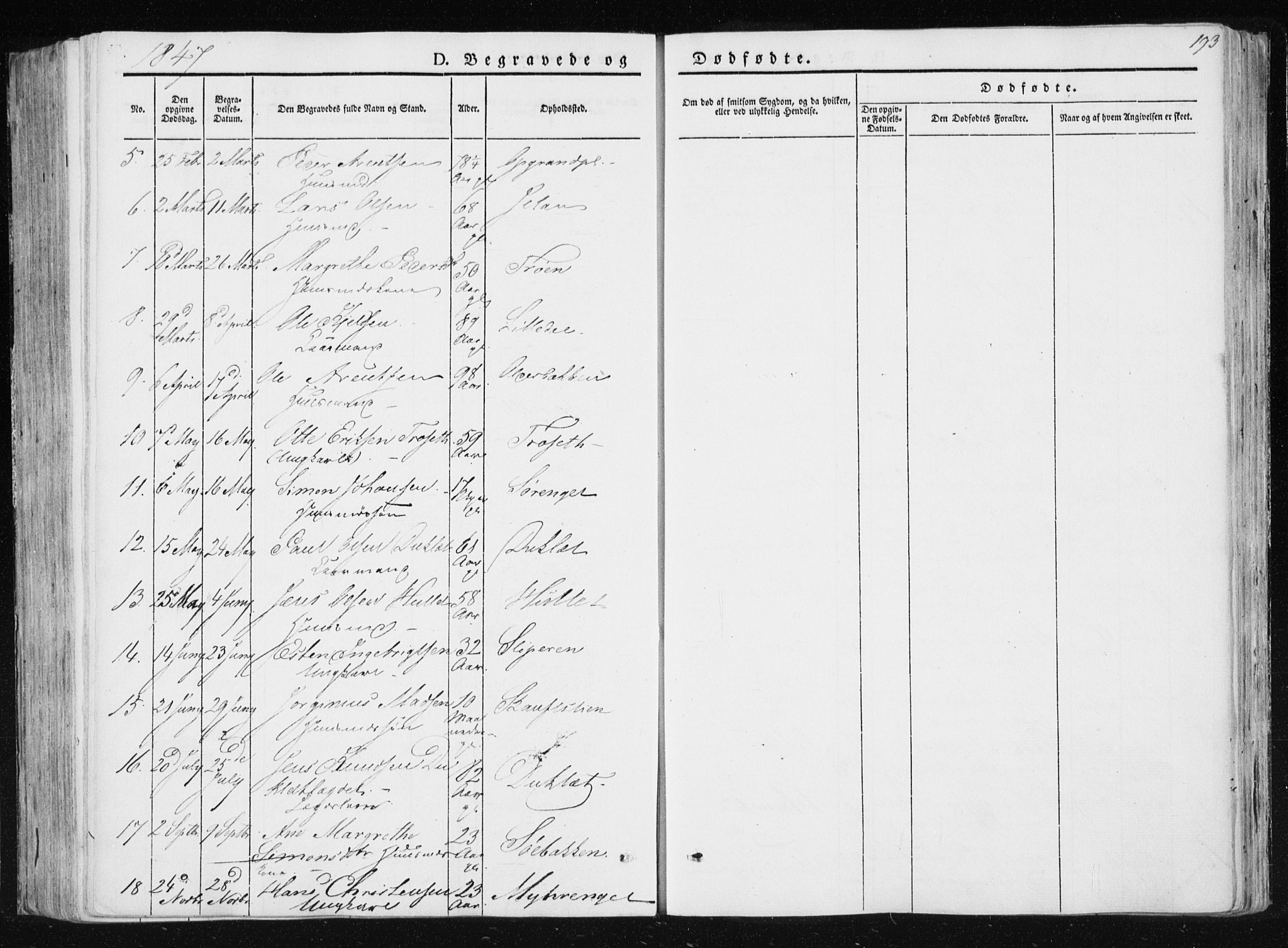 Ministerialprotokoller, klokkerbøker og fødselsregistre - Nord-Trøndelag, SAT/A-1458/733/L0323: Parish register (official) no. 733A02, 1843-1870, p. 193