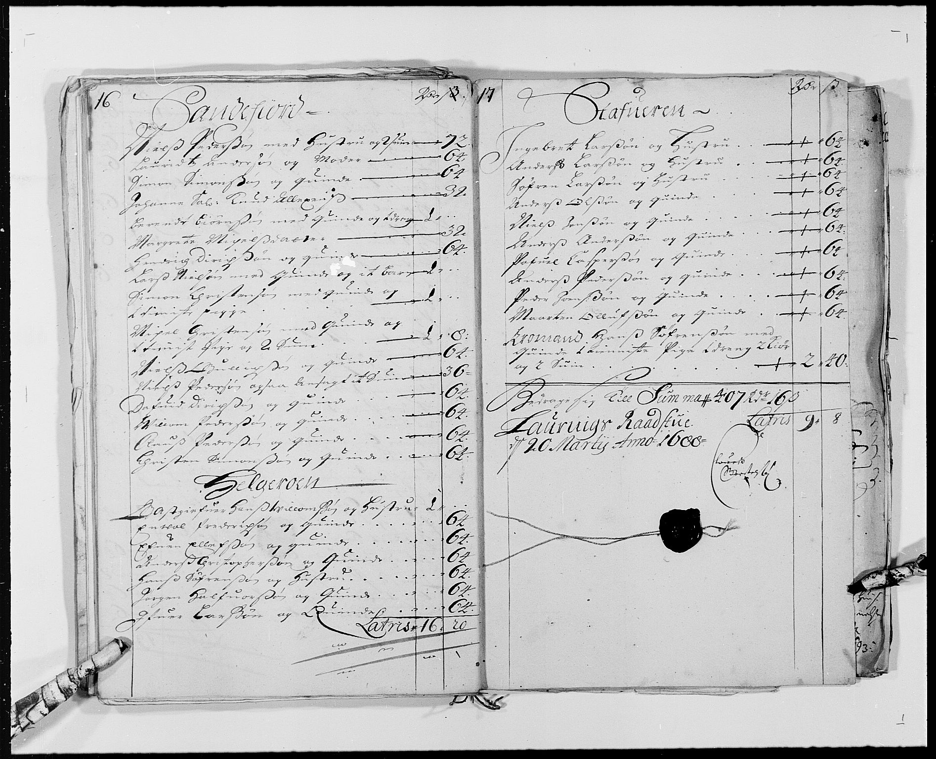 Rentekammeret inntil 1814, Reviderte regnskaper, Byregnskaper, AV/RA-EA-4066/R/Ri/L0177: [I1] Kontribusjonsregnskap, 1675-1689, p. 298