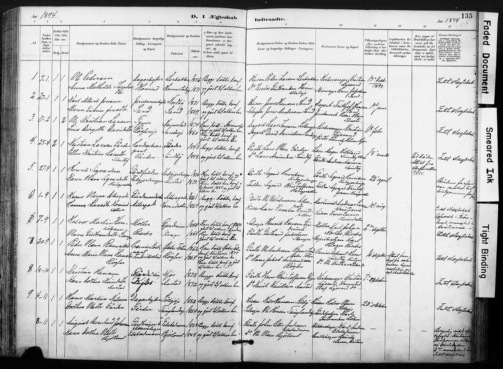 Ullensaker prestekontor Kirkebøker, SAO/A-10236a/F/Fb/L0002: Parish register (official) no. II 2, 1894-1909, p. 135